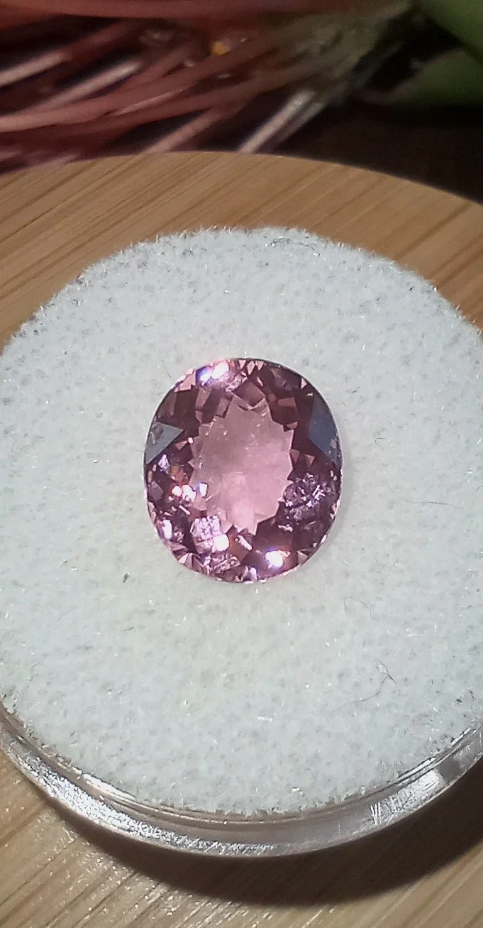 Genuine Neon Pink Titanium Tourmaline 3ct
