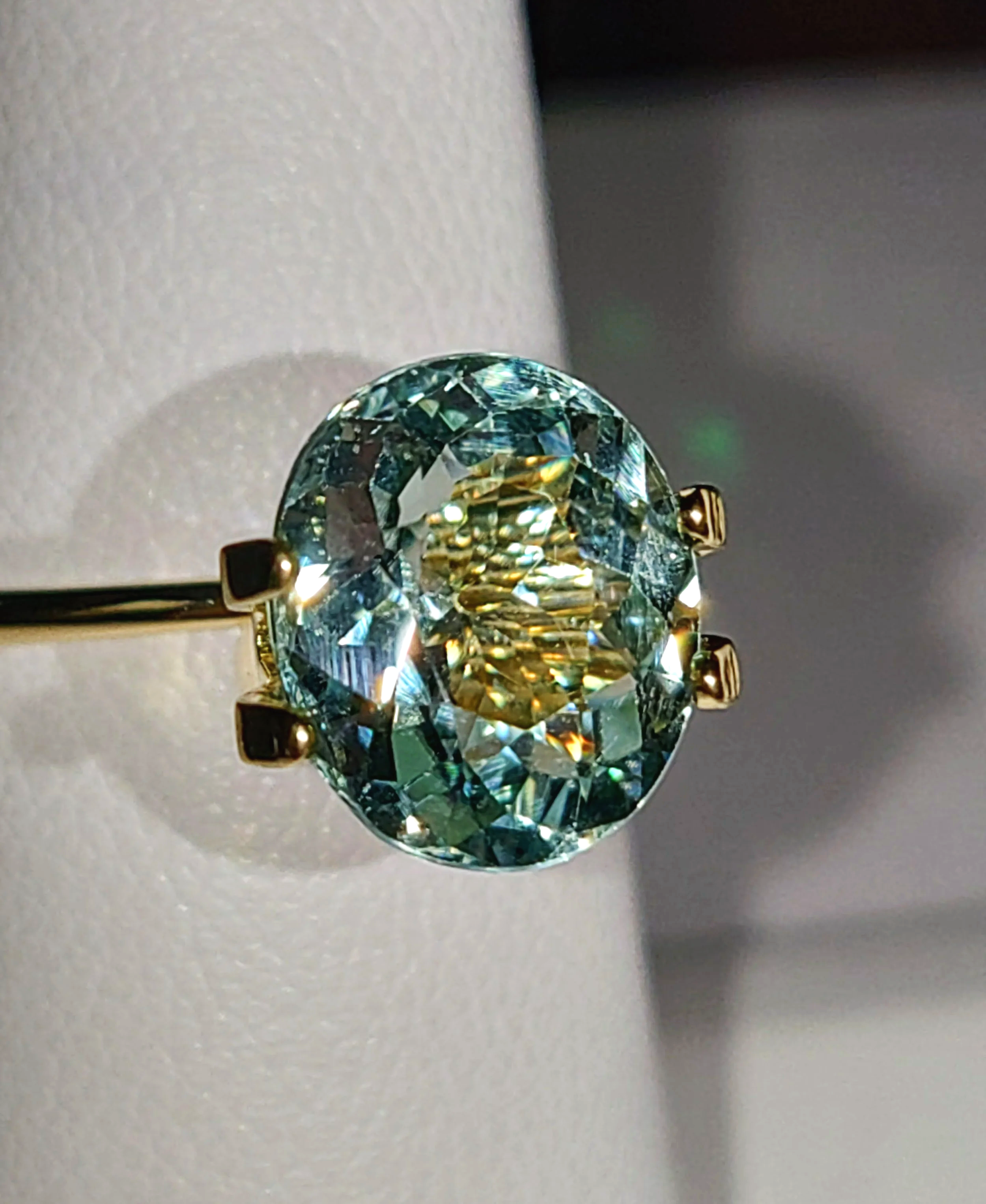 Genuine Neon Seafoam Titanium Tourmaline 3.18ct from TheCoveAtFoxHollow.com