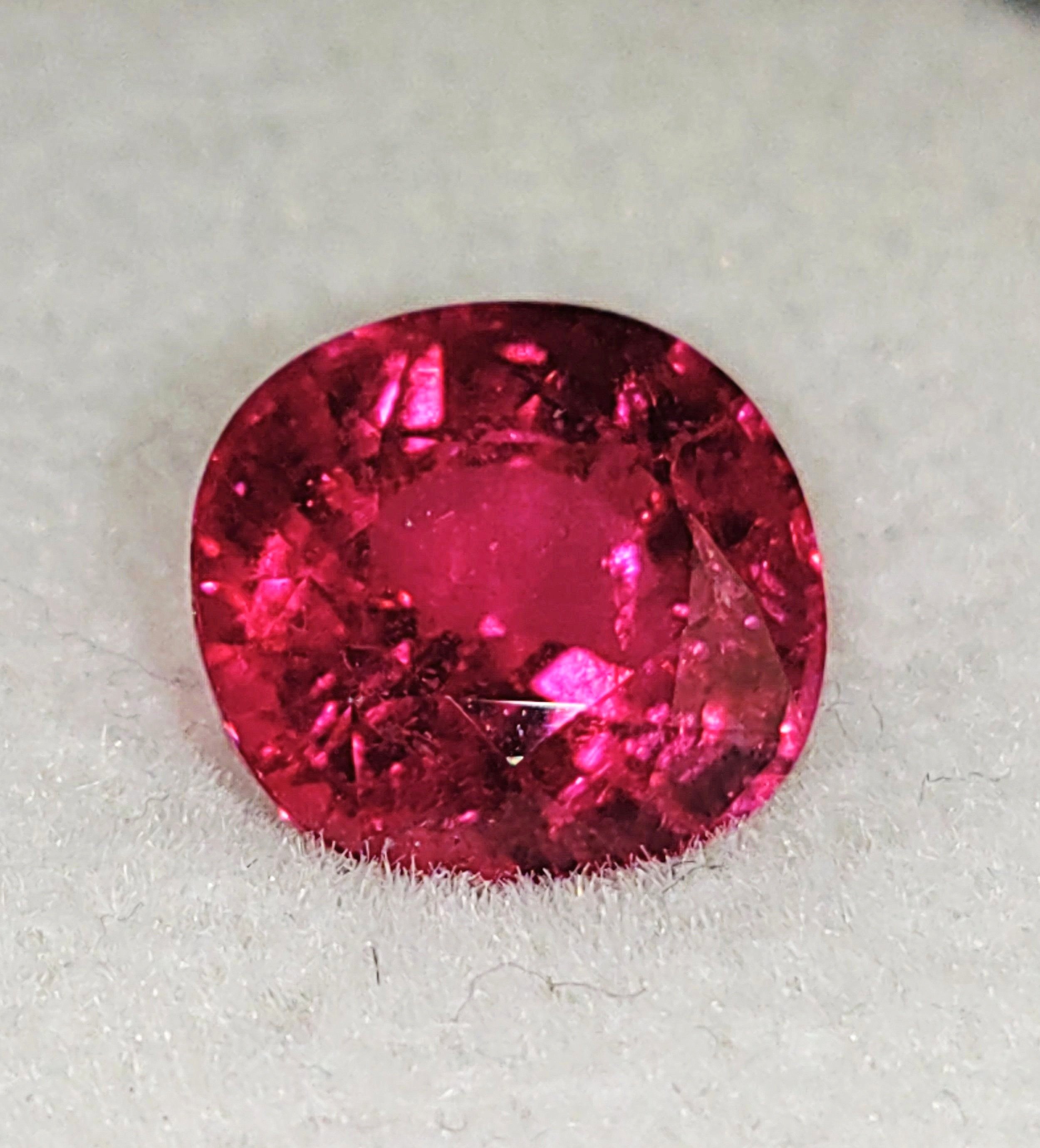 GIA Certified Genuine Rubellite Tourmaline 4.27ct from TheCoveAtFoxHollow.com