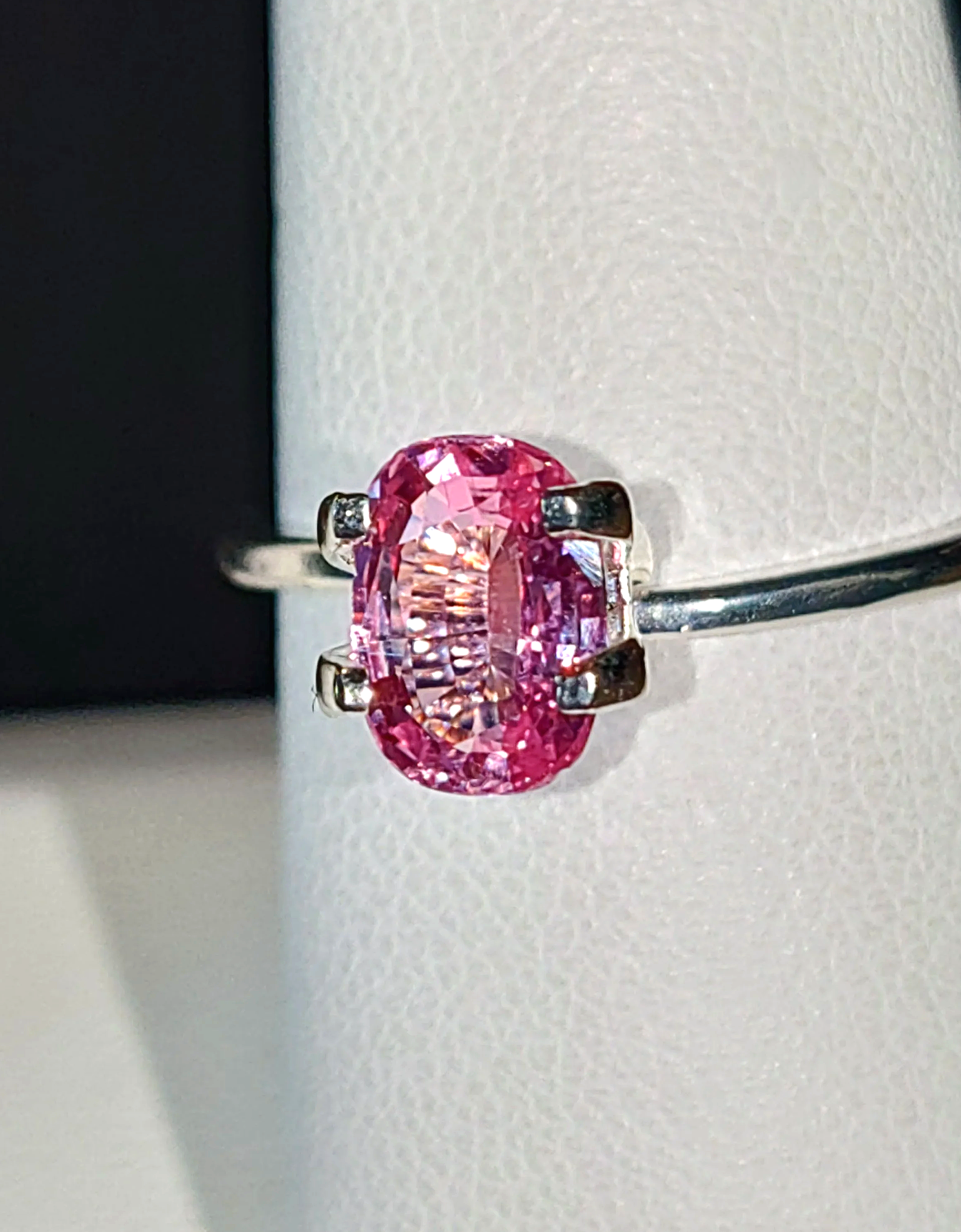 GIA Certified Pink Sapphire 1.16ct from TheCoveAtFoxHollow.com