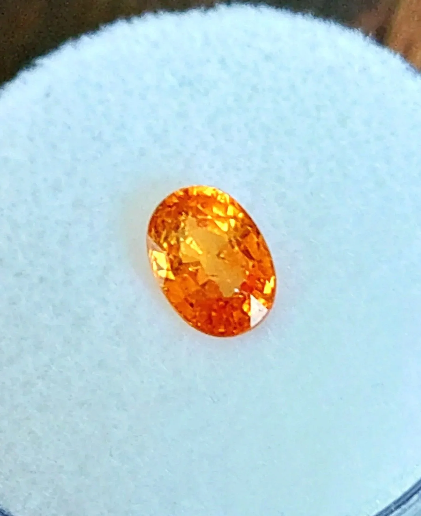 Genuine Mandarin Garnet 1.24ct from TheCoveAtFoxHollow.com