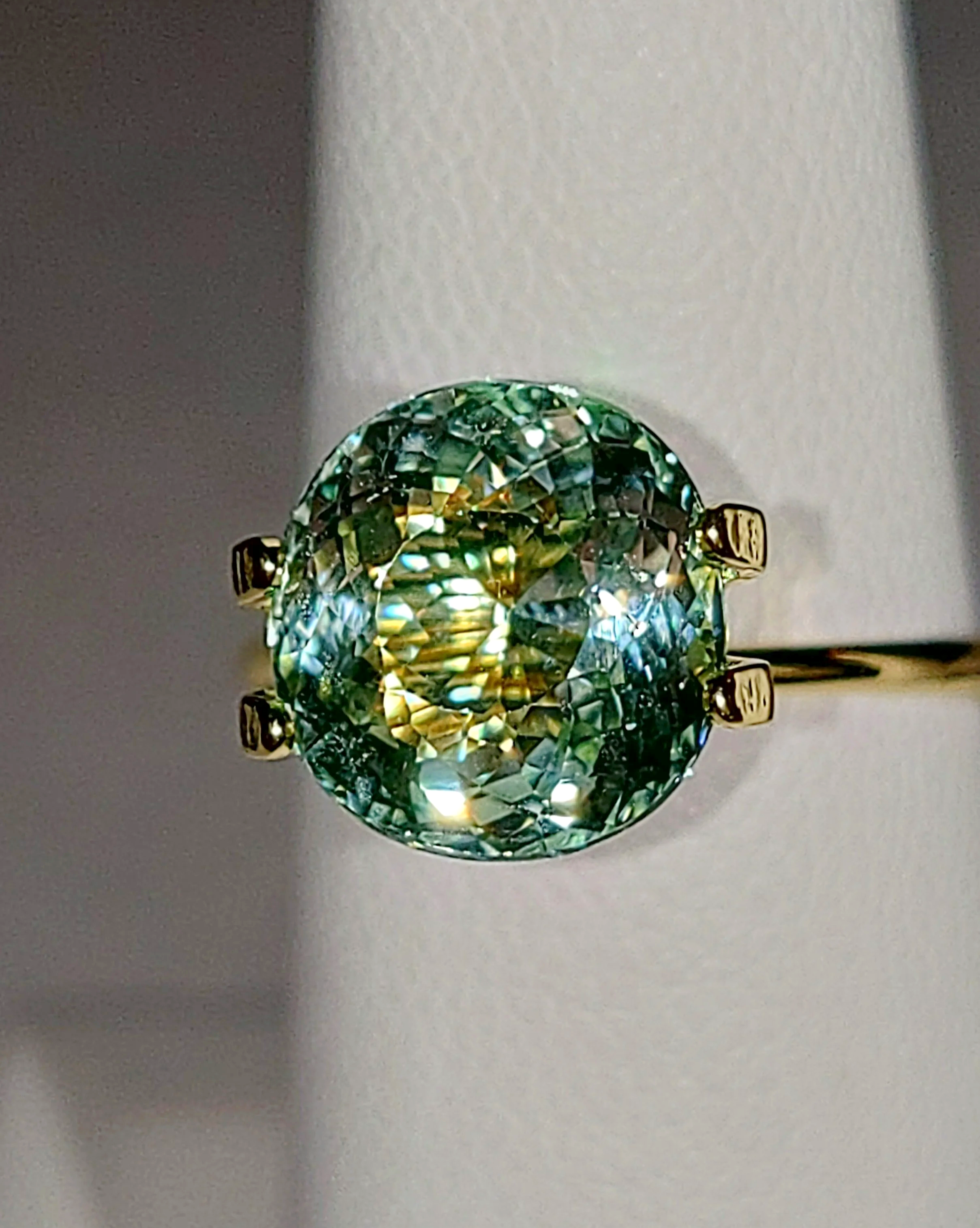 GIA Certified Genuine Neon Seafoam Titanium Tourmaline 3.81ct TheCoveAtFoxHollow.com