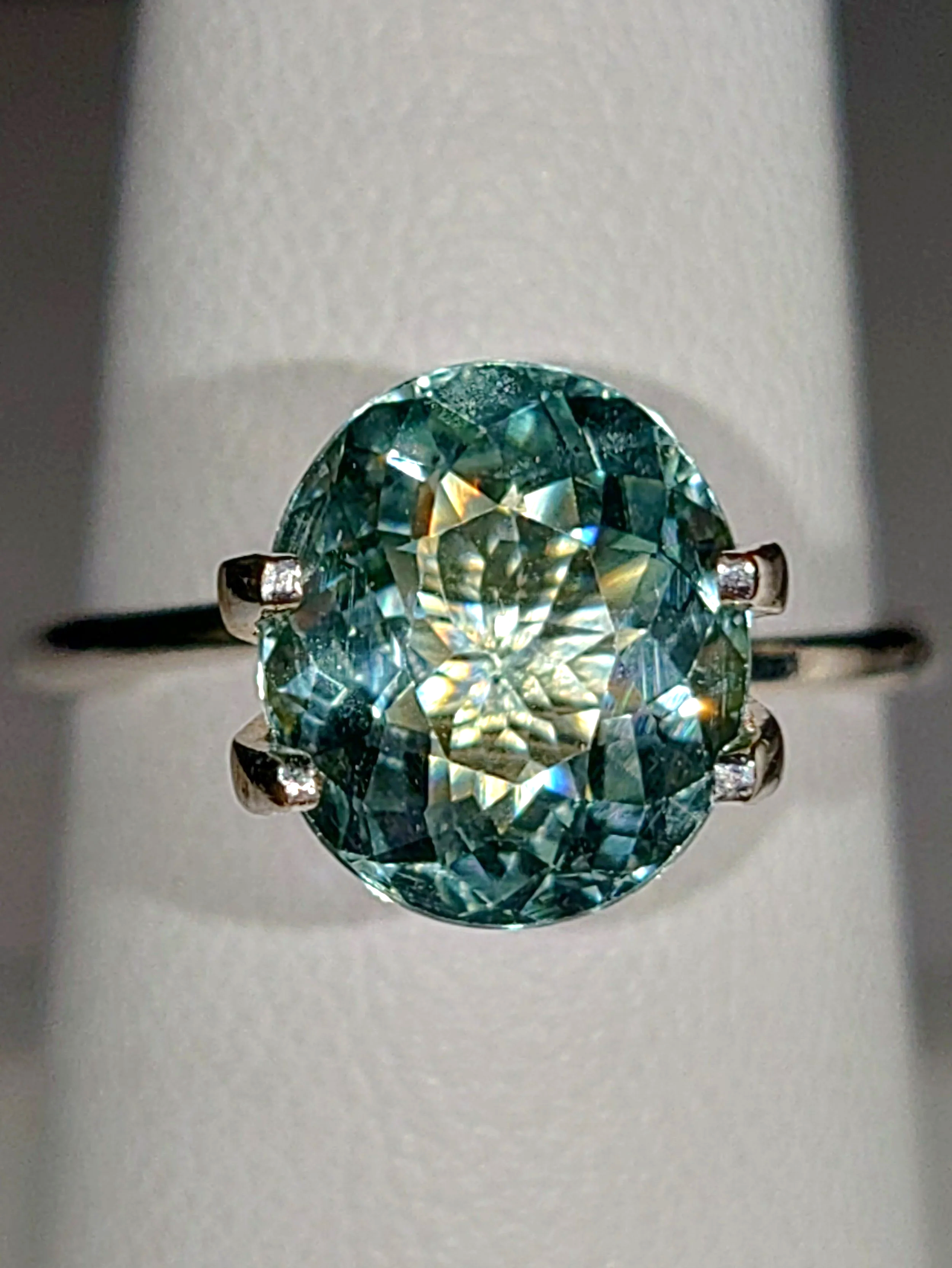 Genuine Neon Seafoam Titanium Tourmaline 3.18ct from TheCoveAtFoxHollow.com
