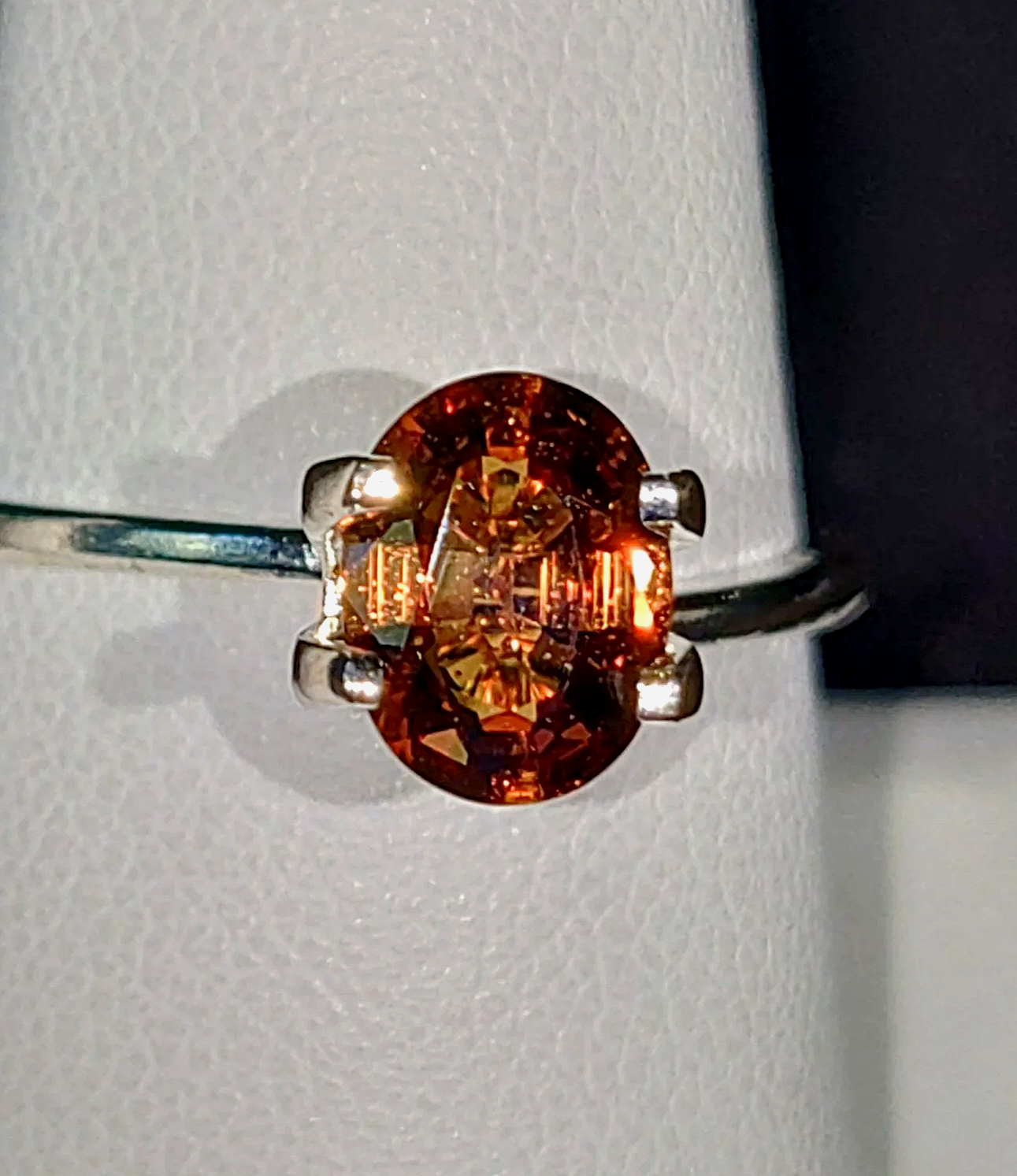 GIA Certified Genuine Unheated Orange Sapphire 1.56ct from TheCoveAtFoxHollow.com