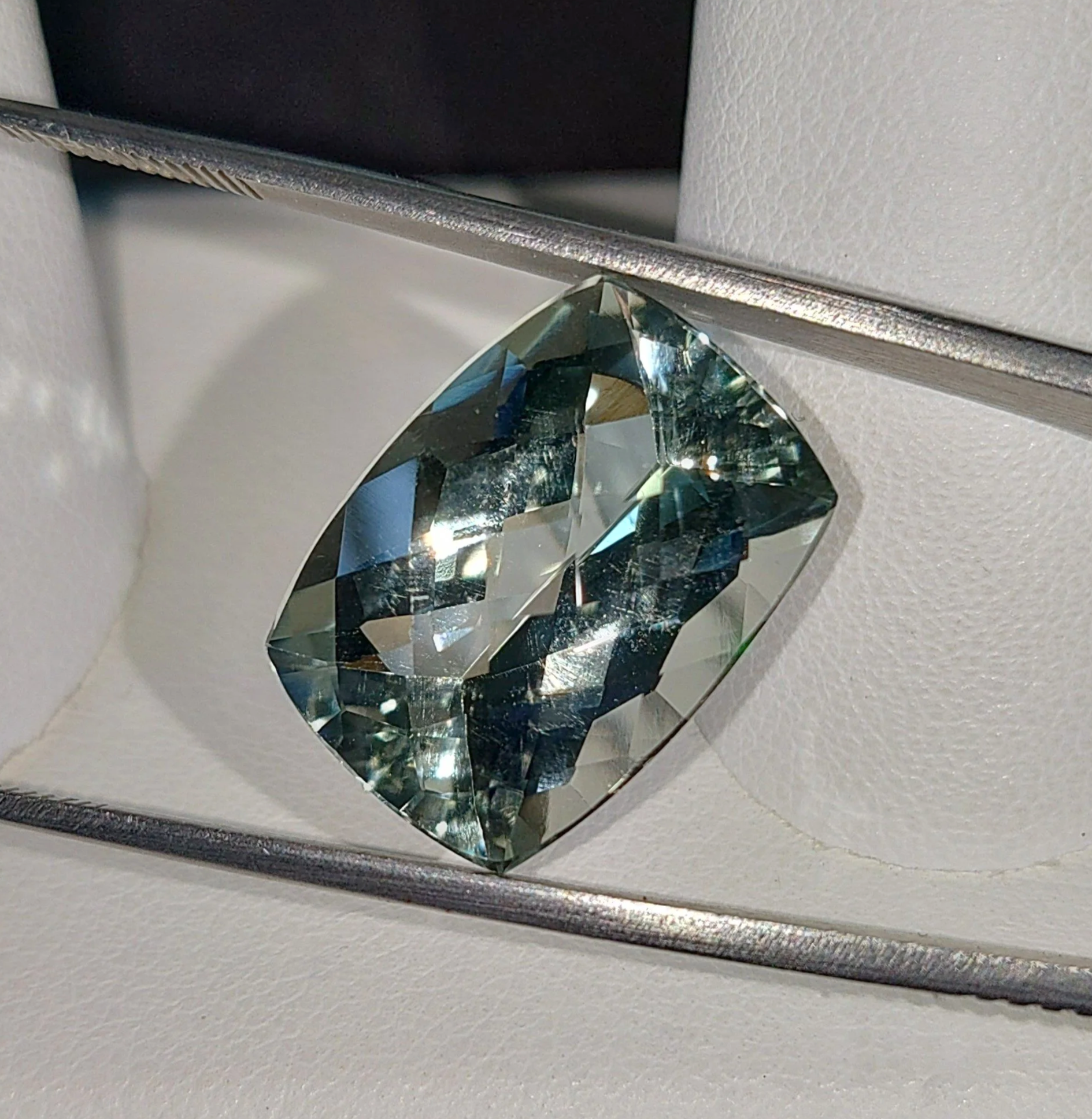 Genuine Prasiolite 12.92ct from TheCoveAtFoxHollow.com