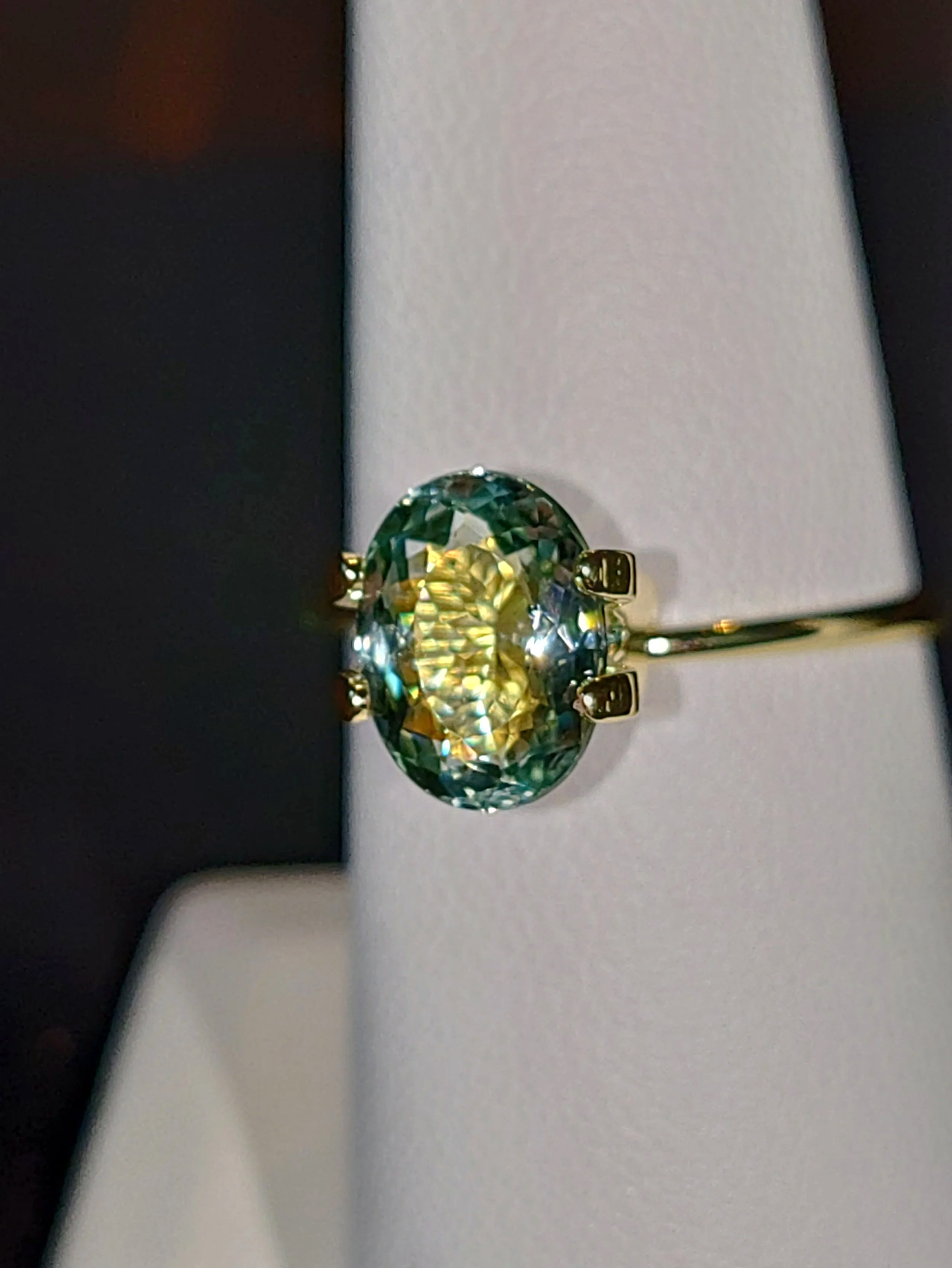 Genuine Neon Seafoam Titanium Tourmaline 1.75ct TheCoveAtFoxHollow.com