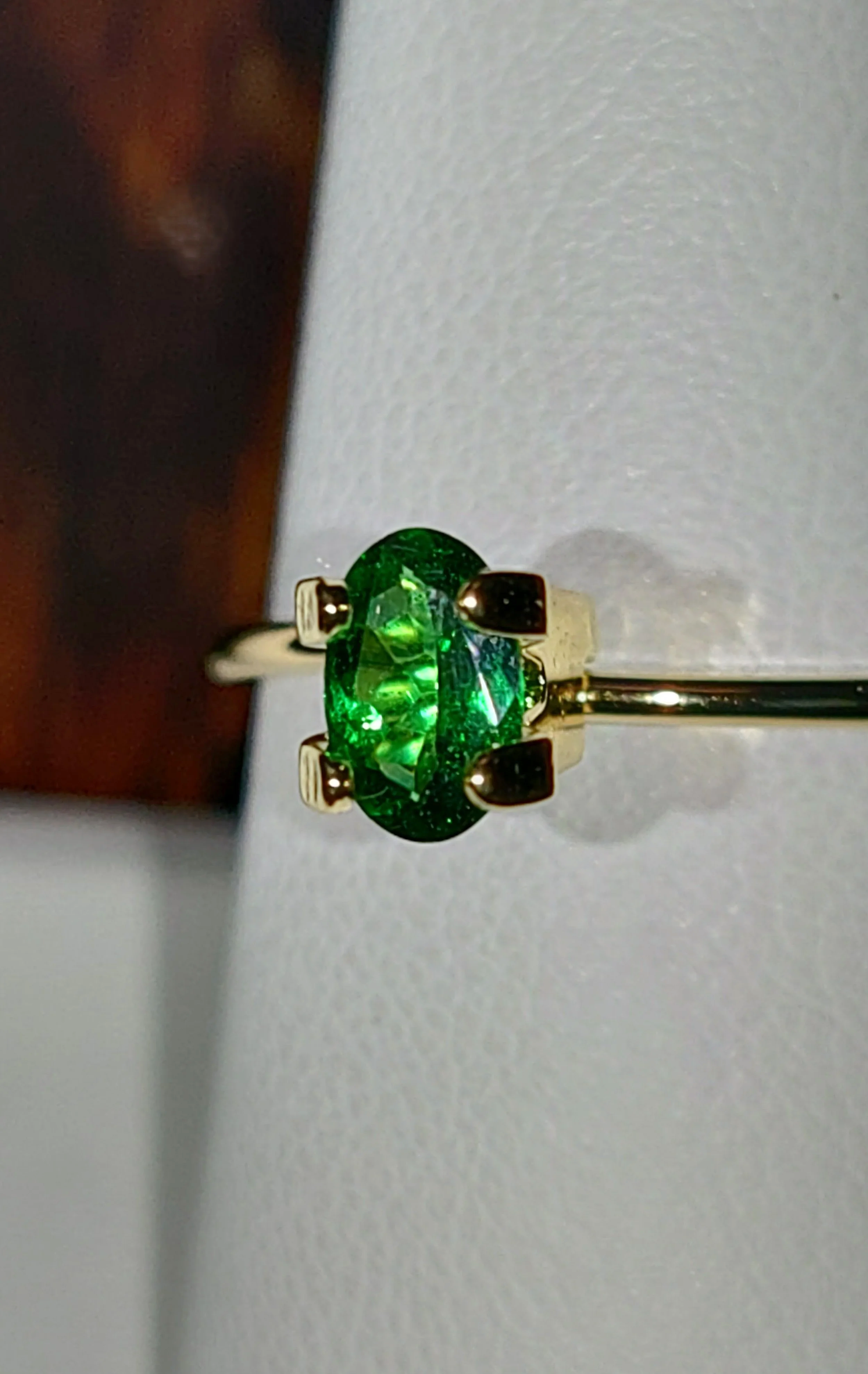 Genuine Tsavorite Garnet .38ct from TheCoveAtFoxHollow.com