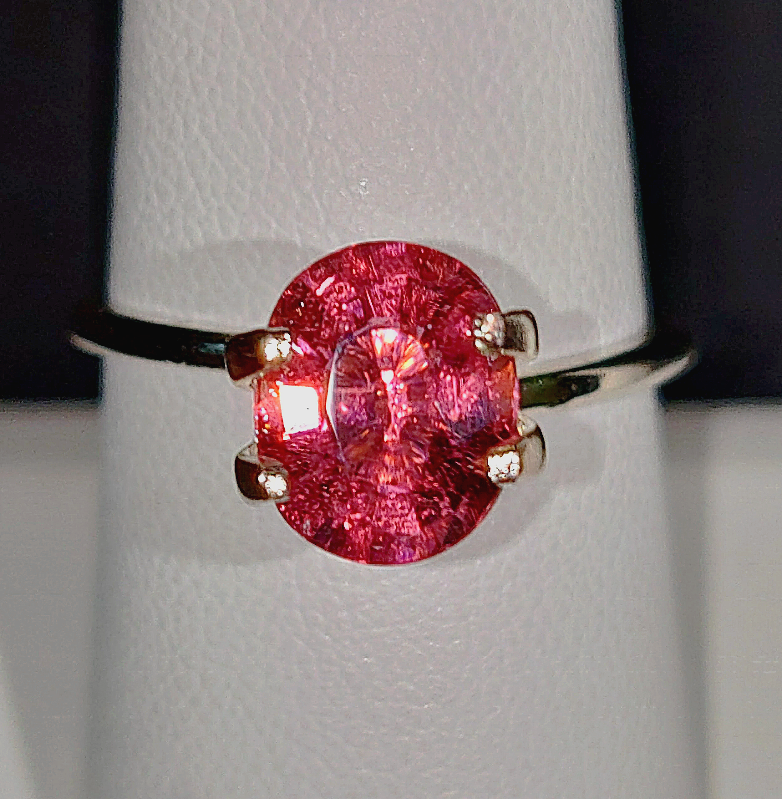 Genuine Neon Hot Pink Titanium Tourmaline 1.90ct TheCoveAtFoxHollow.com