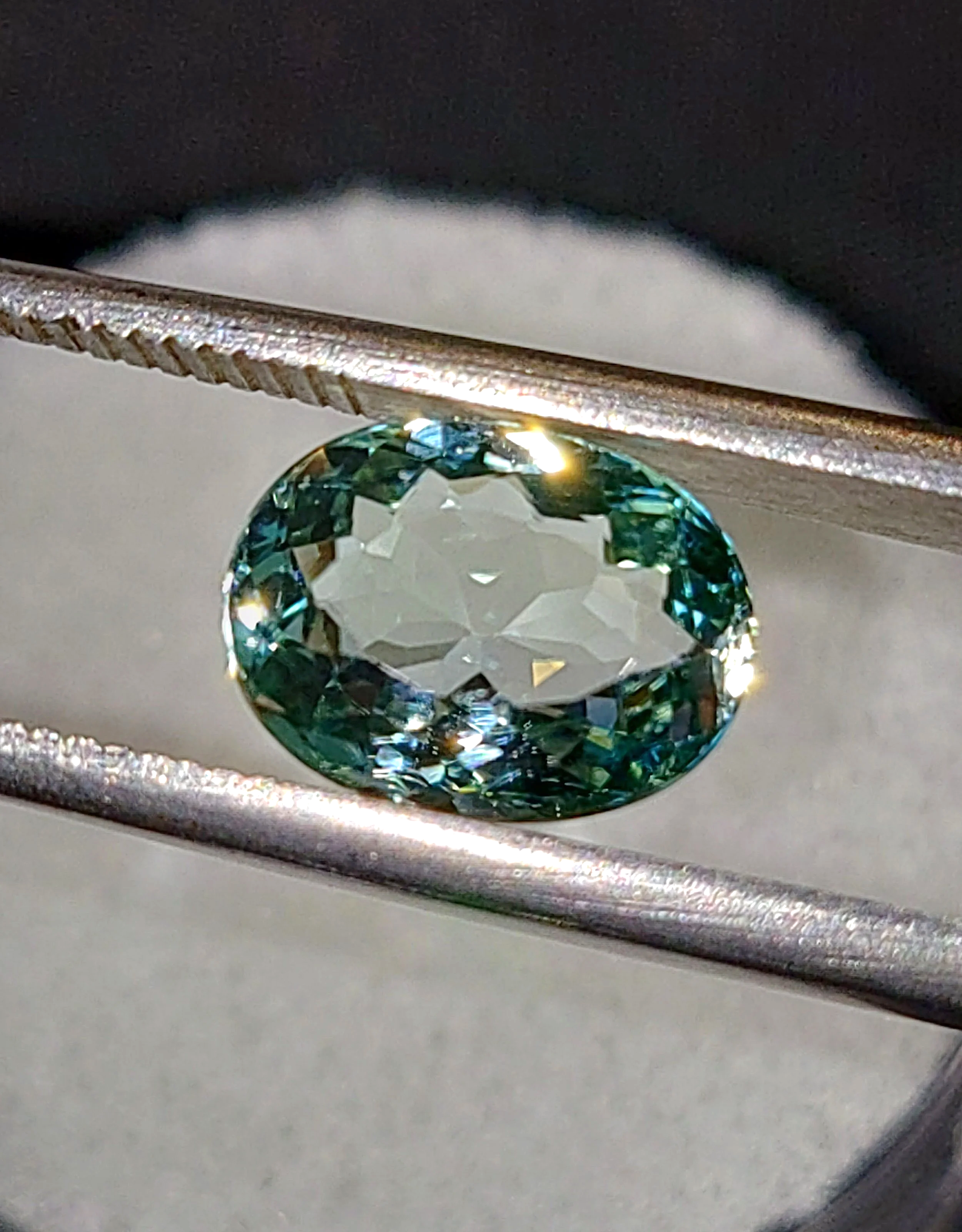 Genuine Neon Seafoam Titanium Tourmaline 1.75ct TheCoveAtFoxHollow.com