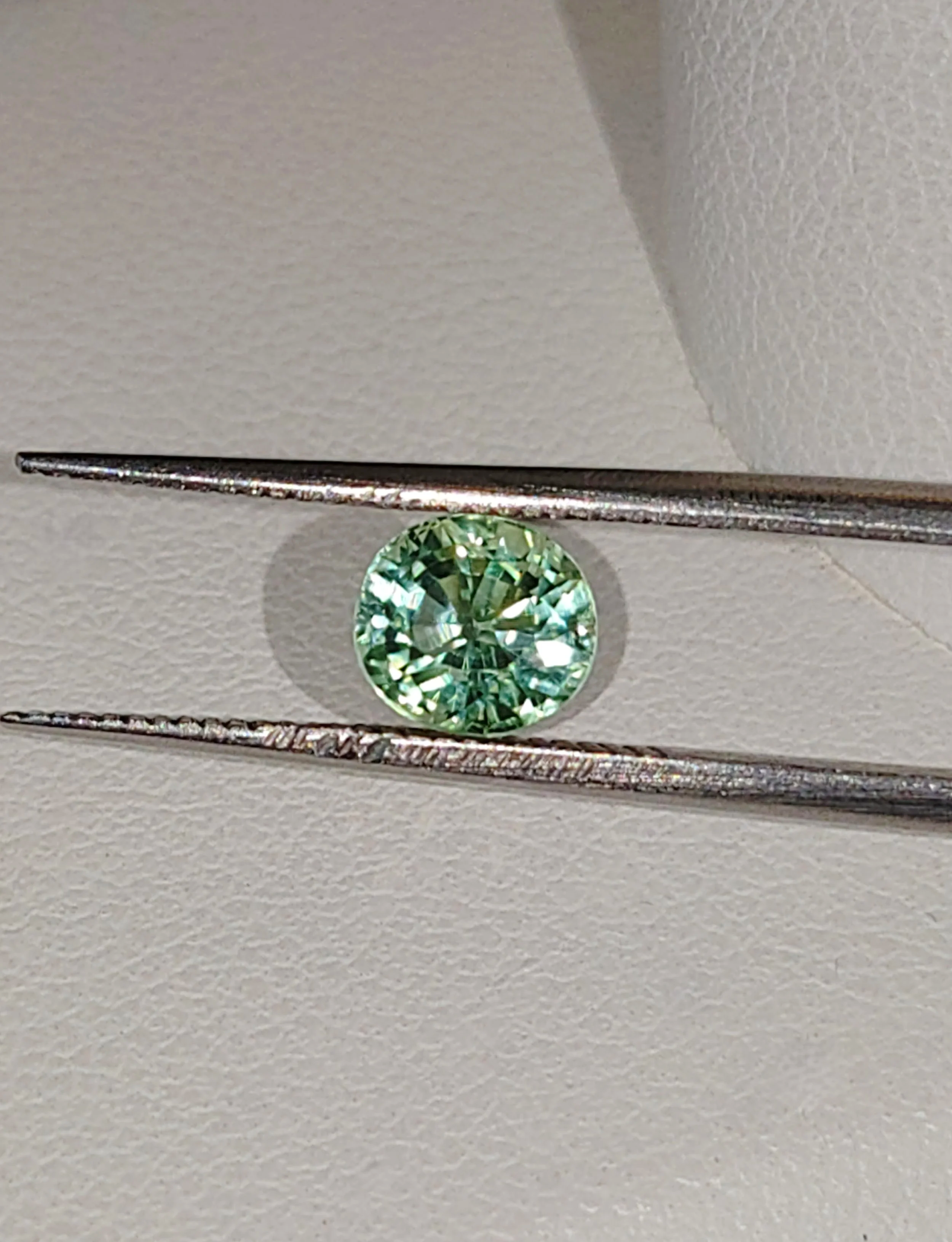 Genuine Neon Green Blue Titanium Tourmaline .96ct from TheCoveAtFoxHollow.com