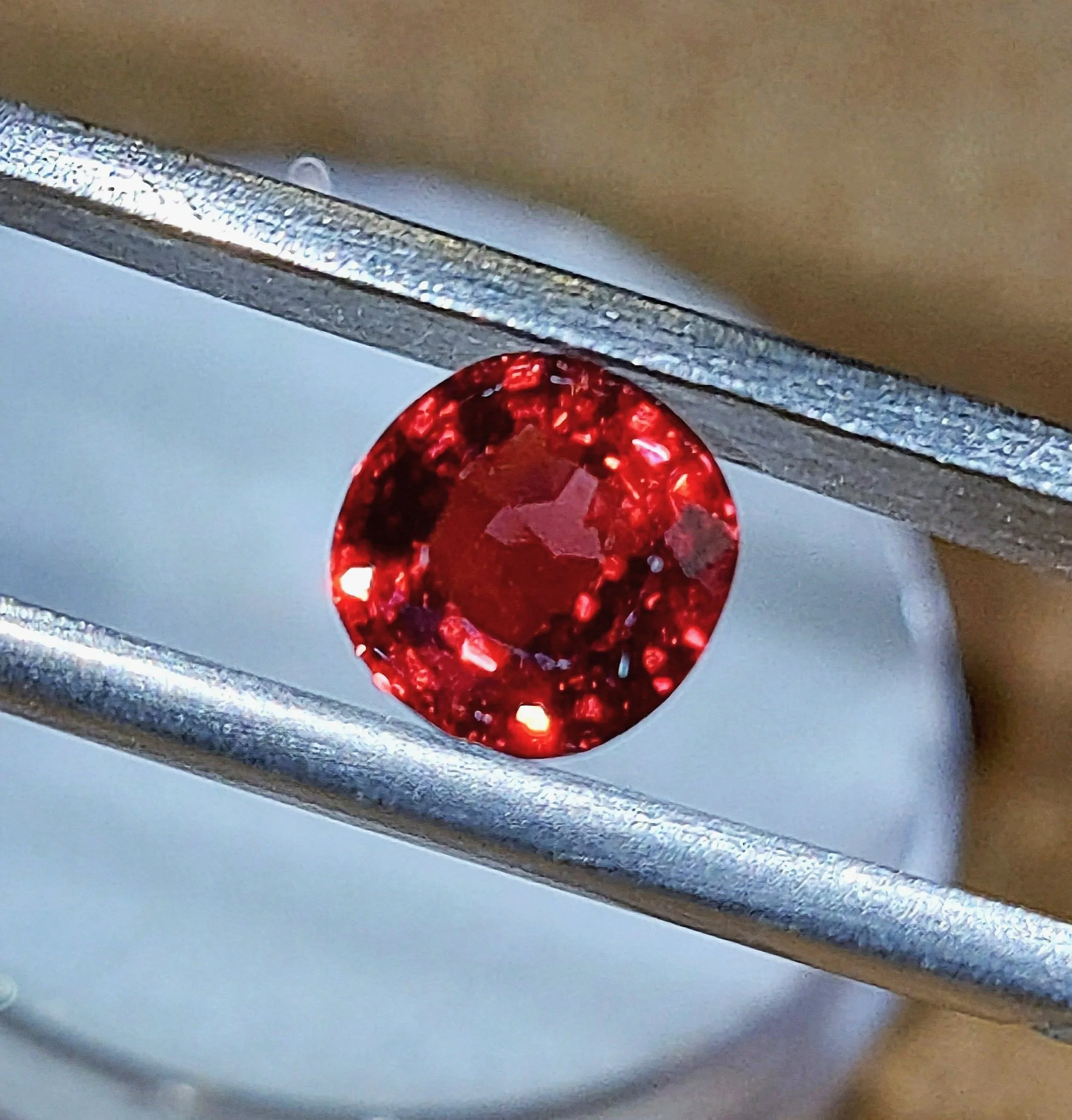 Genuine Red Burmese Spinel 1.09ct from TheCoveAtFoxHollow.com