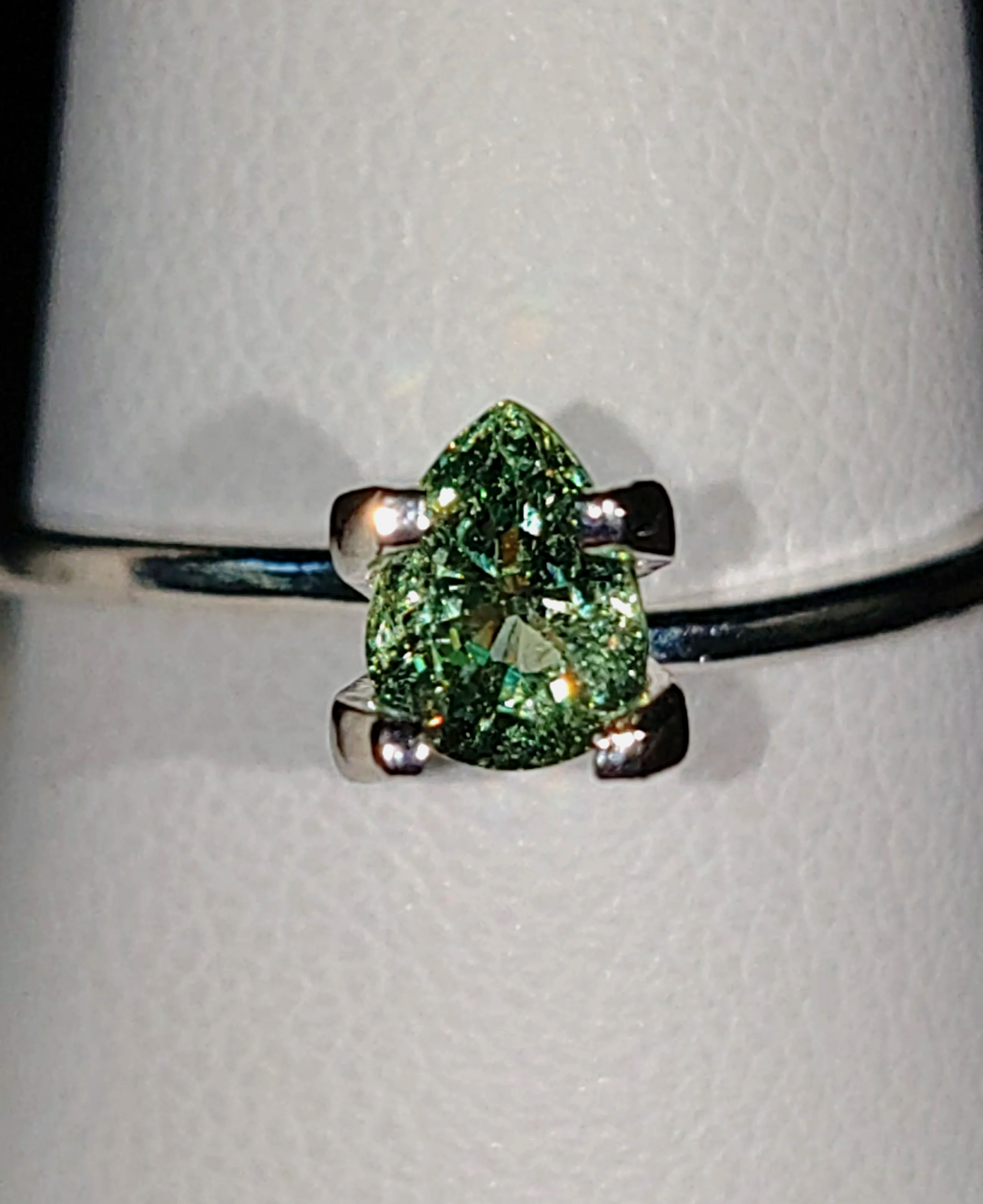 Genuine Green Dragon Mine Precious Demantoid Garnet .67ct from TheCoveAtFoxHollow.com