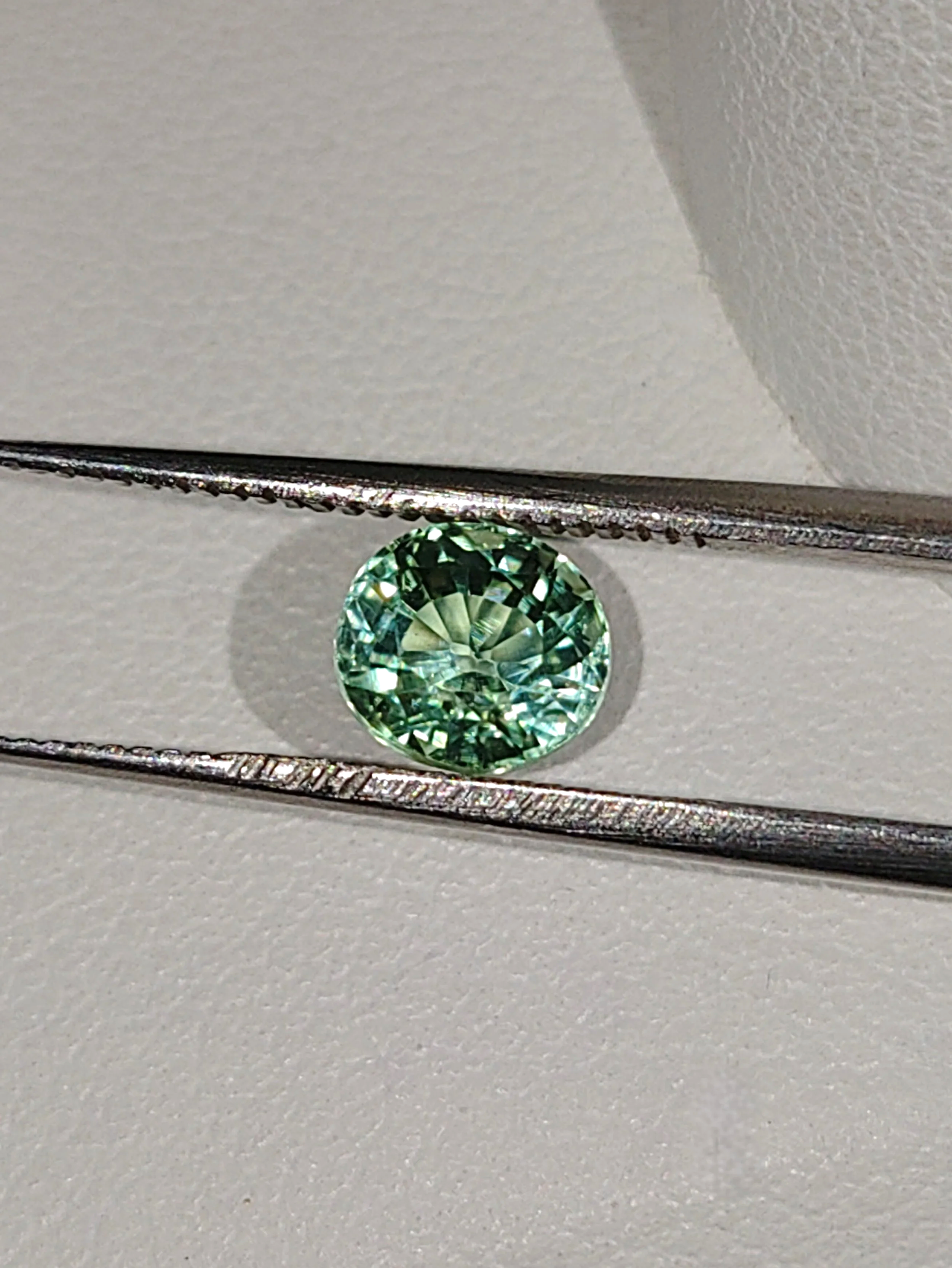 Genuine Neon Green Blue Titanium Tourmaline .96ct from TheCoveAtFoxHollow.com