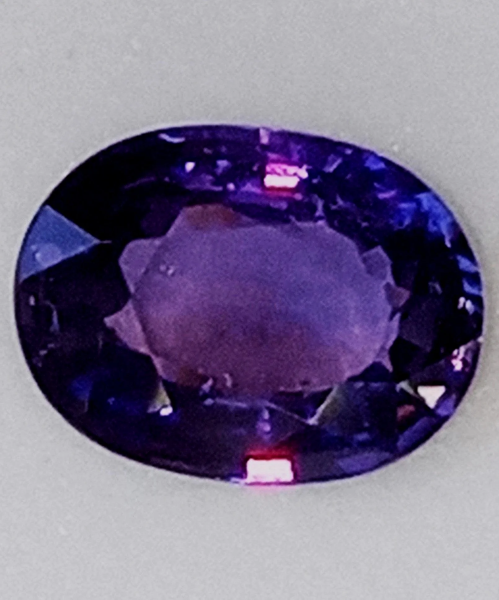 Genuine Ceylon Color Change Sapphire at 1.50ct from TheCoveAtFoxHollow.com