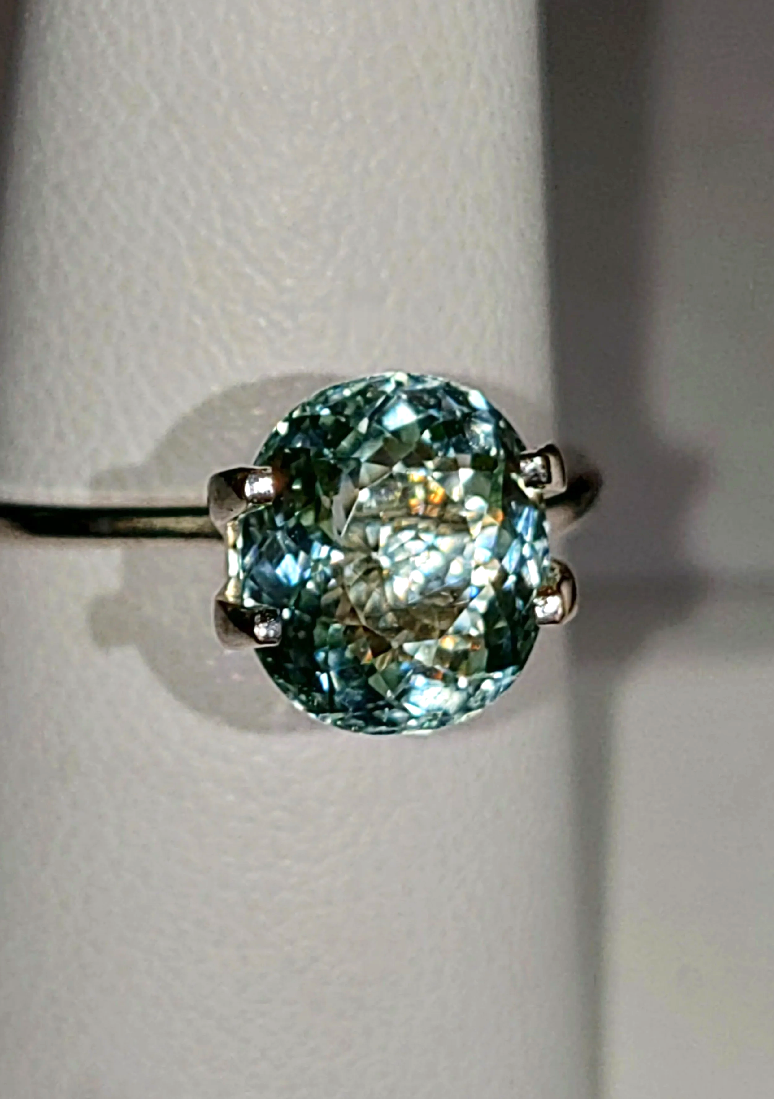 Genuine Neon Aqua Blue Titanium Tourmaline 2.94ct - TheCoveAtFoxHollow.com