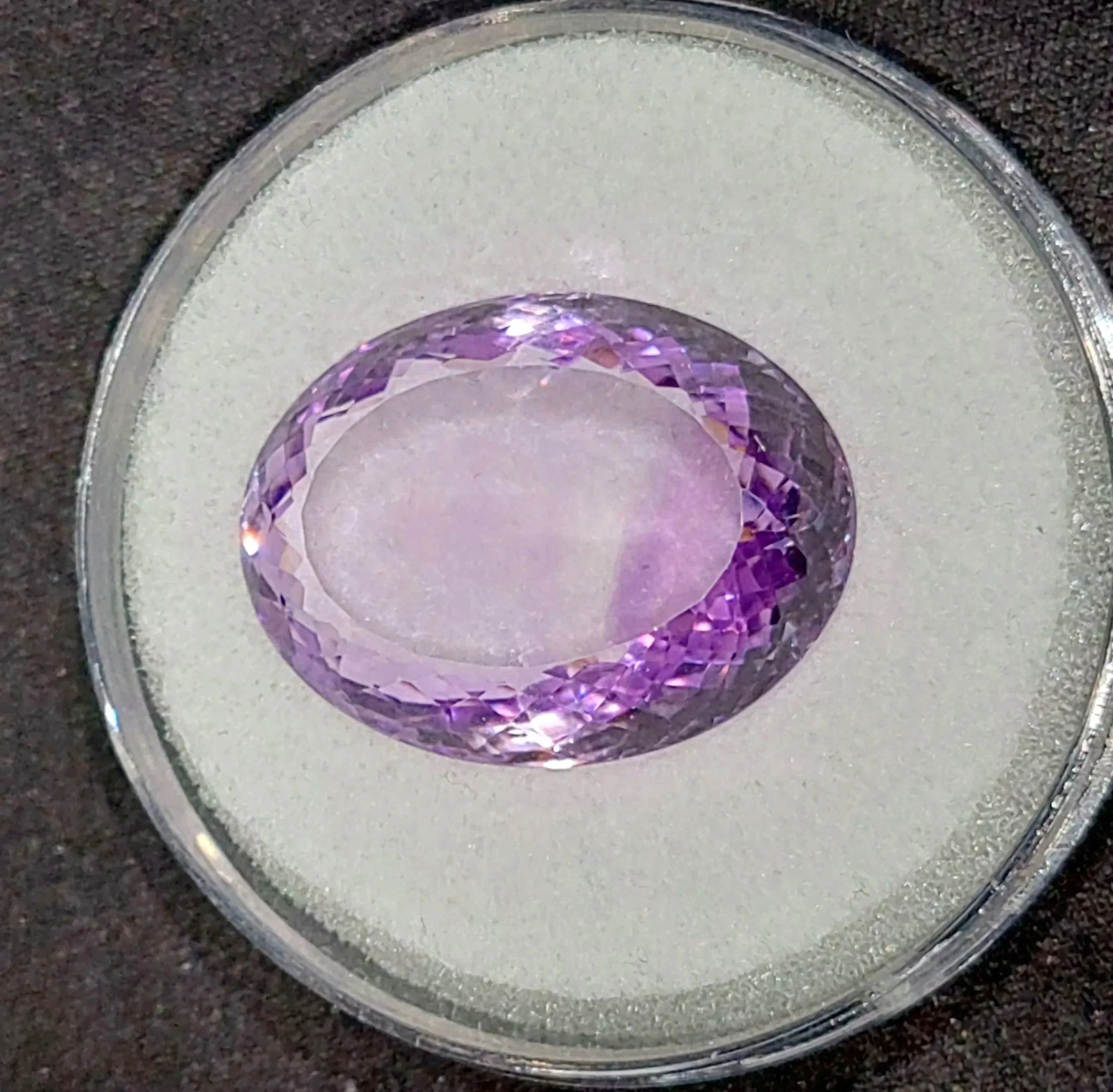 Genuine Amethyst Rose de France 35.86ct from TheCoveAtFoxHollow.com