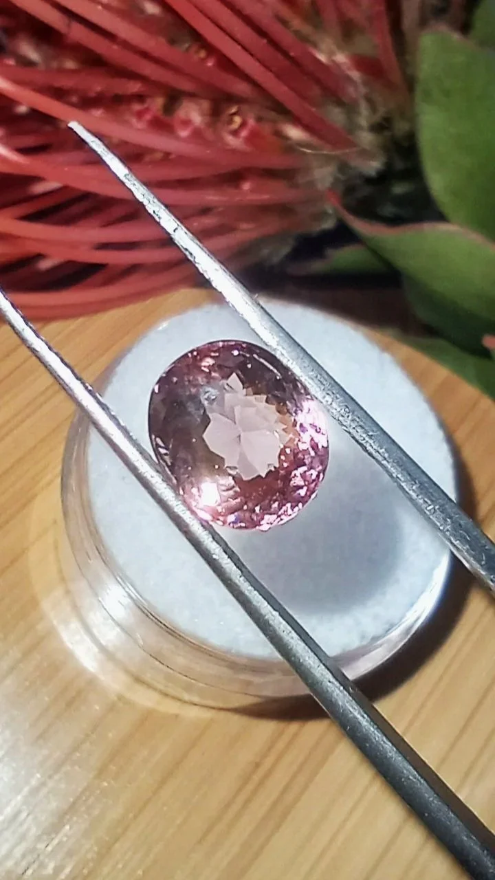 Genuine Neon Pink Orange Titanium Tourmaline 2.50ct