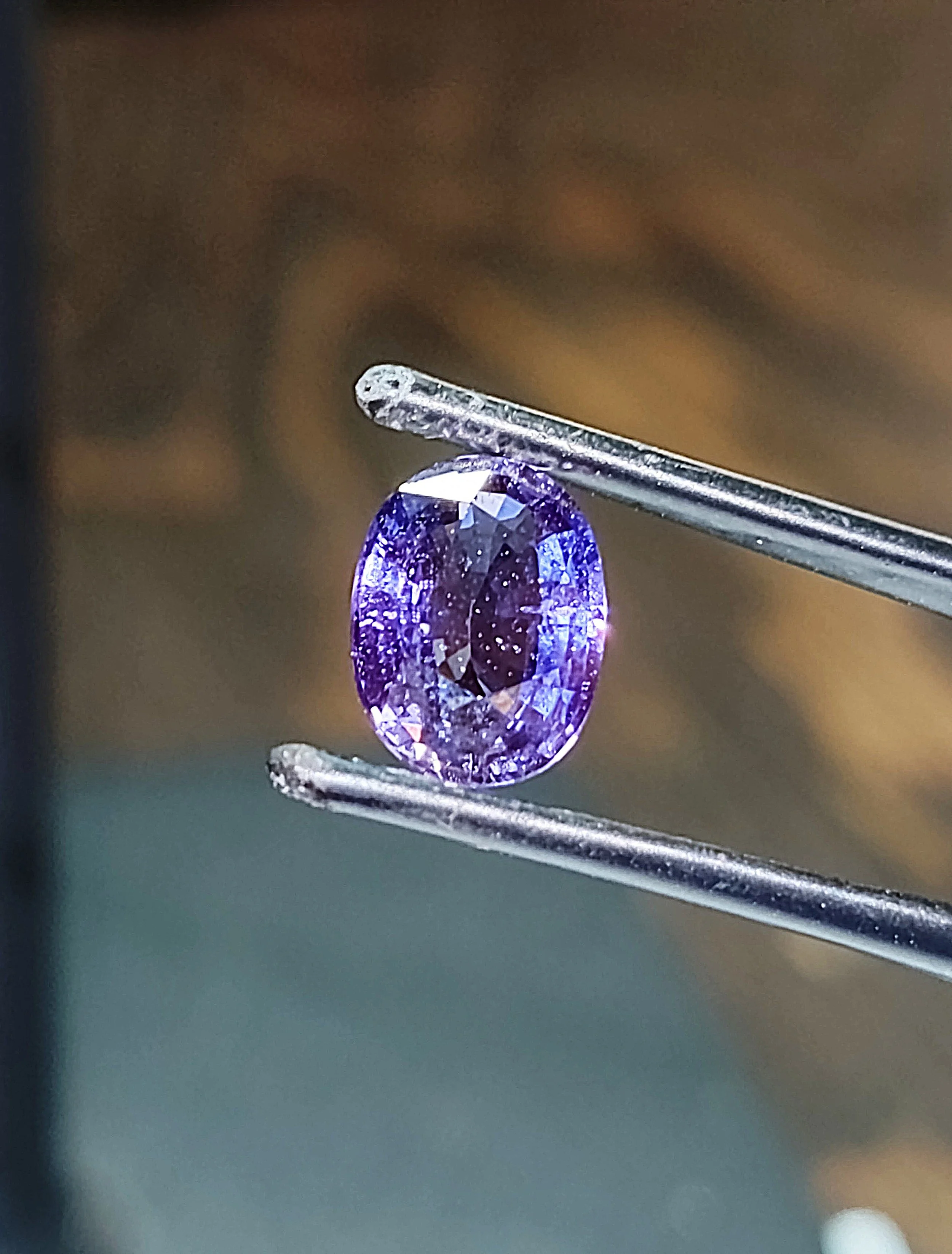 Genuine Ceylon Color Change Sapphire at 1.50ct from TheCoveAtFoxHollow.com