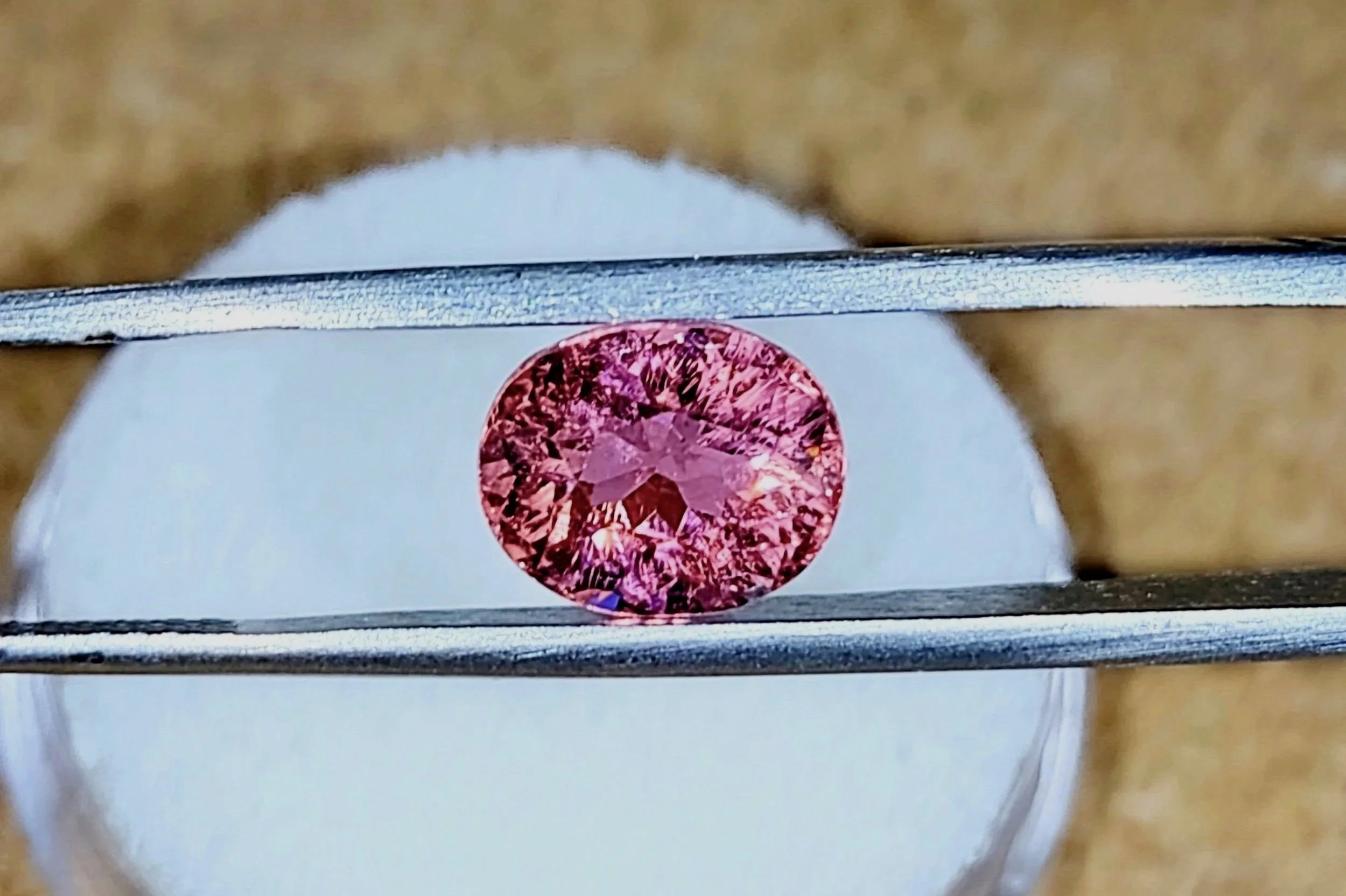 Genuine Neon Hot Pink Titanium Tourmaline 2.58ct TheCoveAtFoxHollow.com