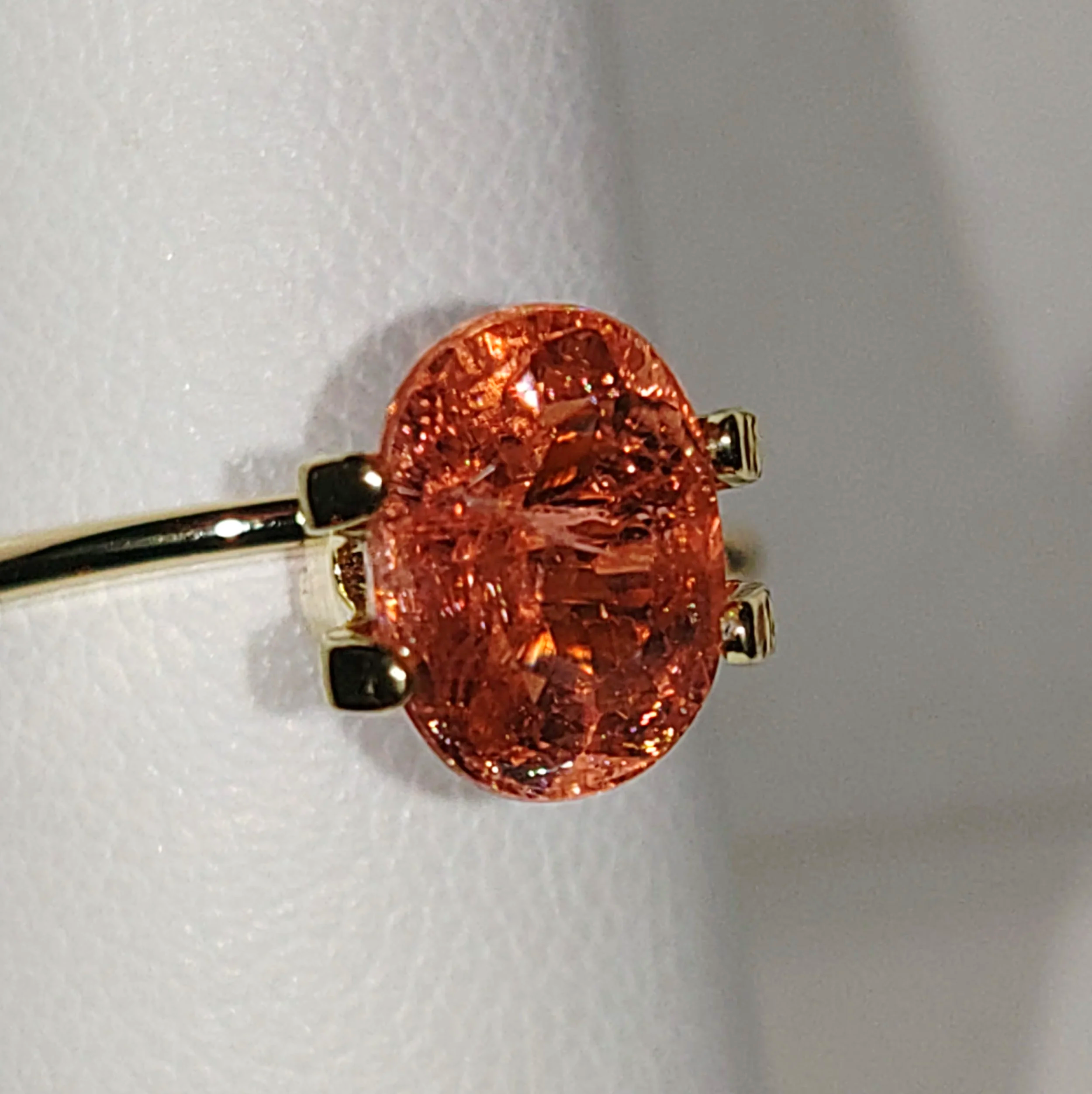 Genuine Neon Orange Titanium Tourmaline 2.07ct from TheCoveAtFoxHollow.com