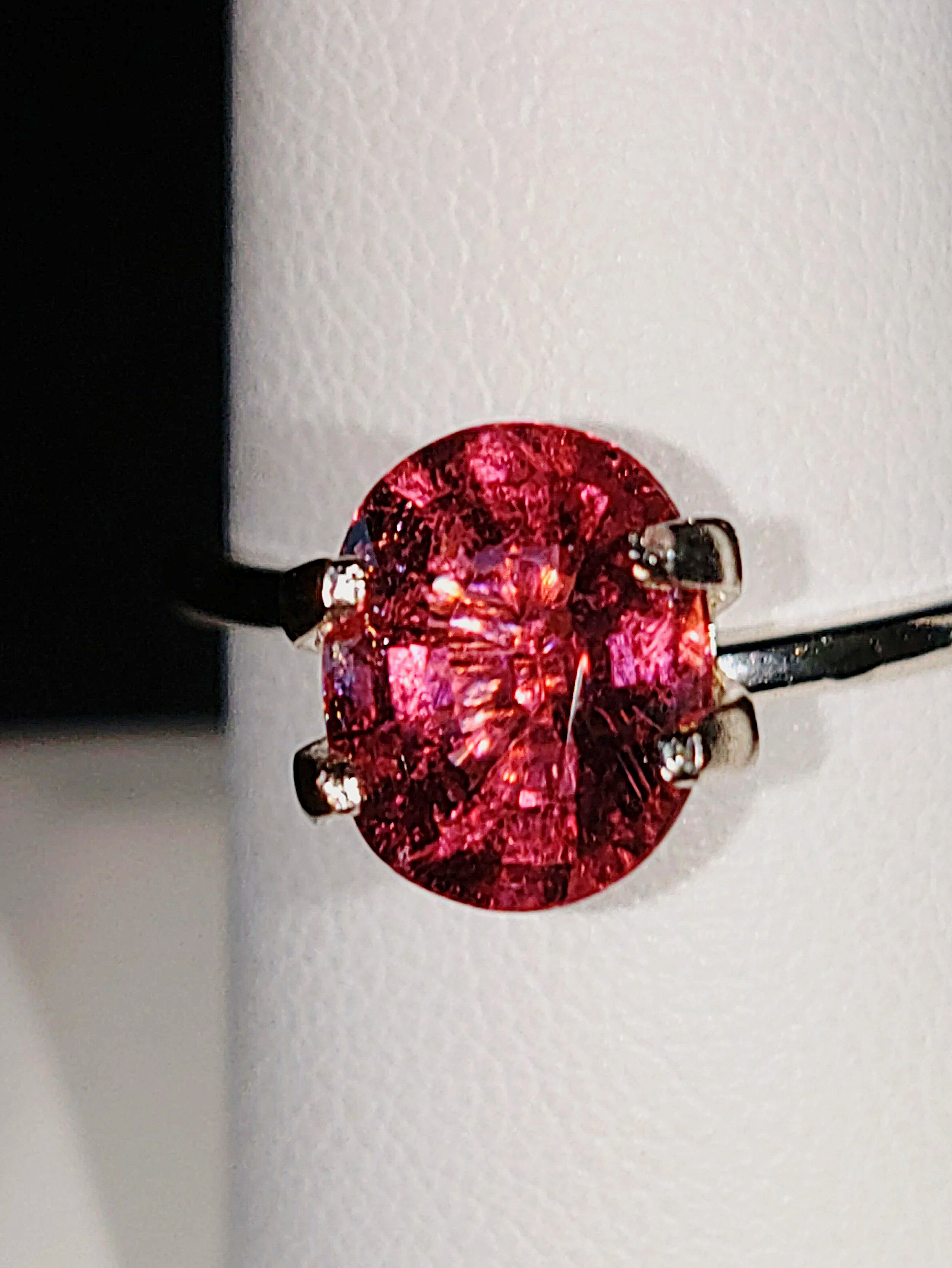 Genuine Neon Hot Pink Titanium Tourmaline 1.90ct TheCoveAtFoxHollow.com