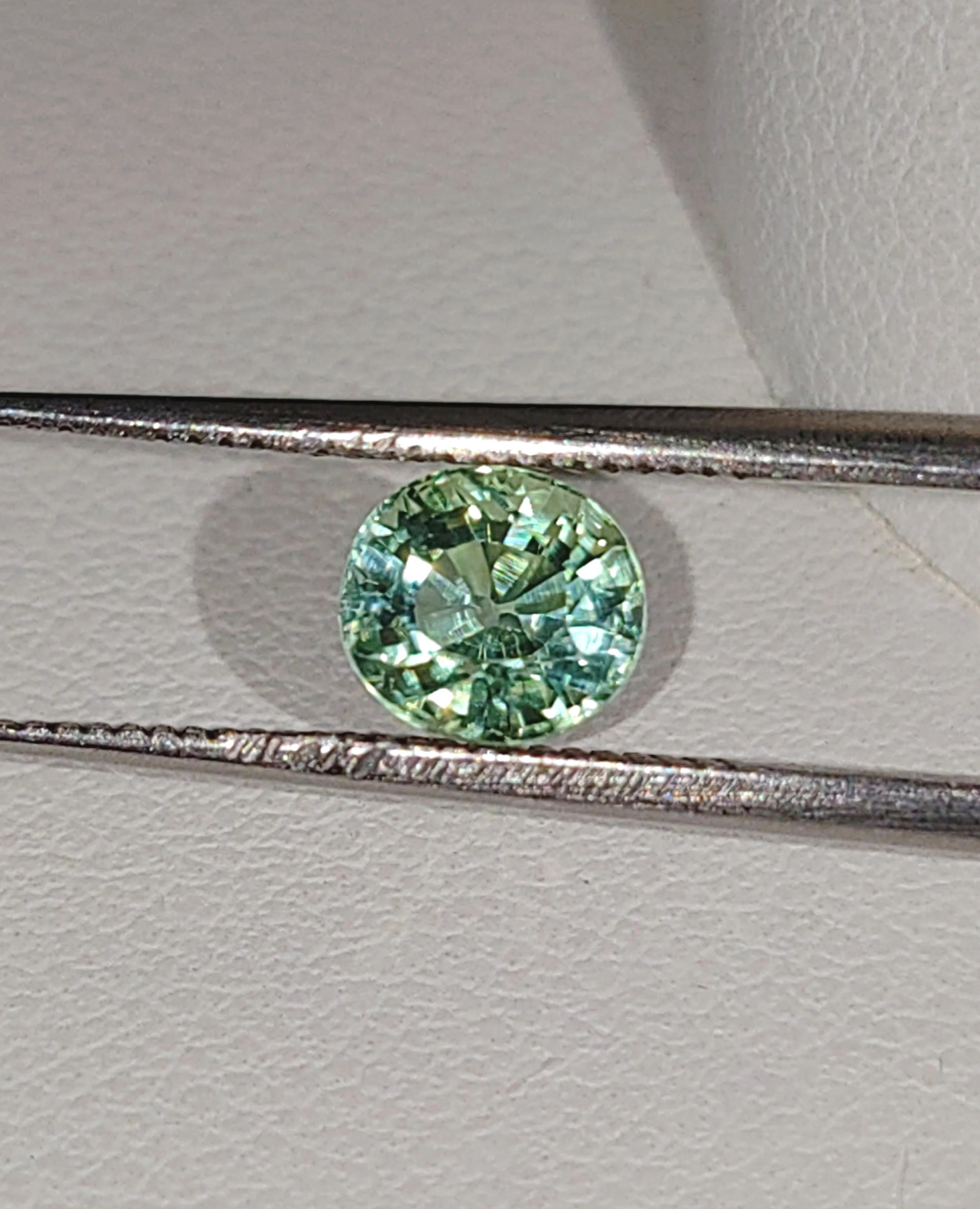 Genuine Neon Green Blue Titanium Tourmaline .96ct from TheCoveAtFoxHollow.com