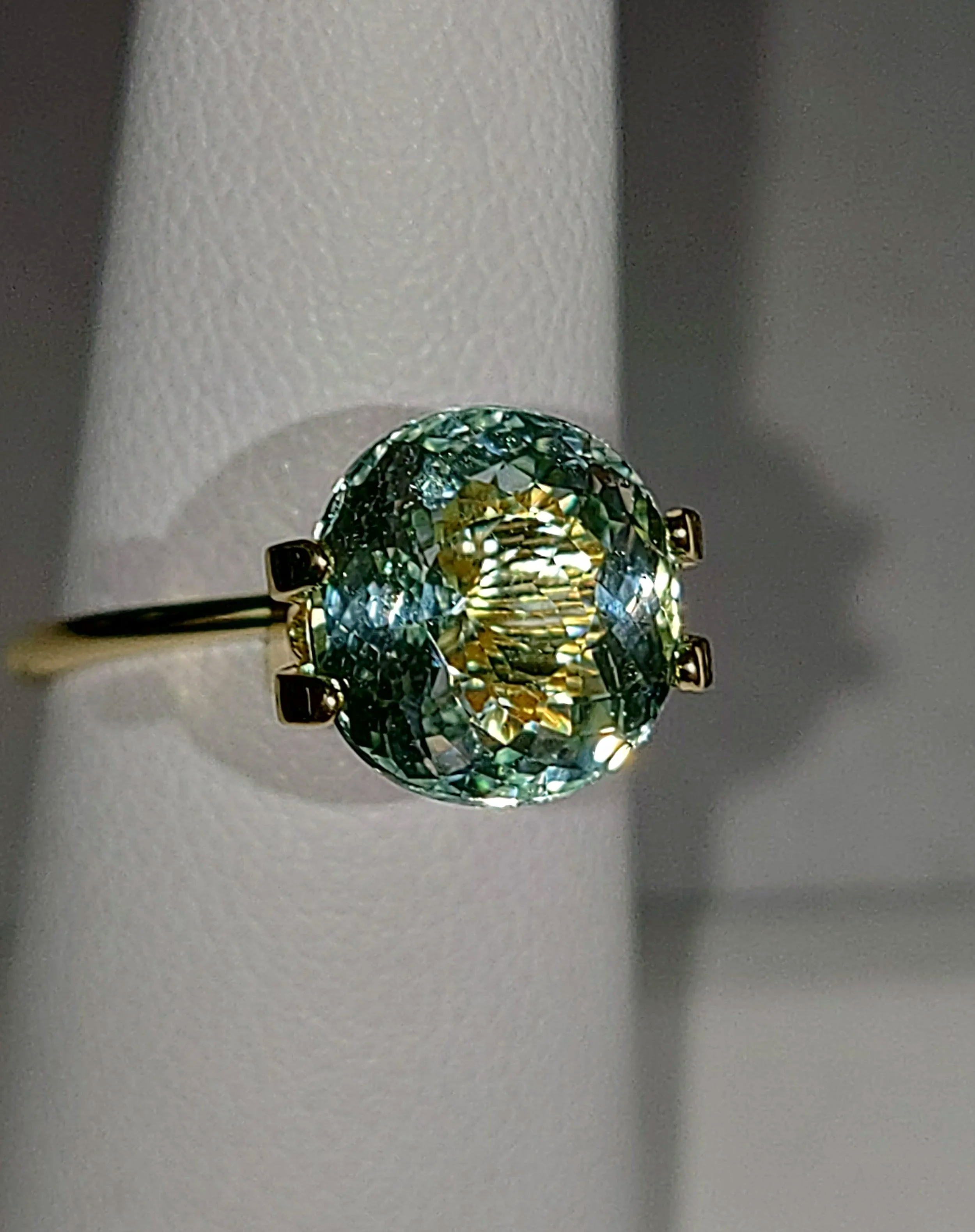 GIA Certified Genuine Neon Seafoam Titanium Tourmaline 3.81ct from TheCoveAtFoxHollow.com