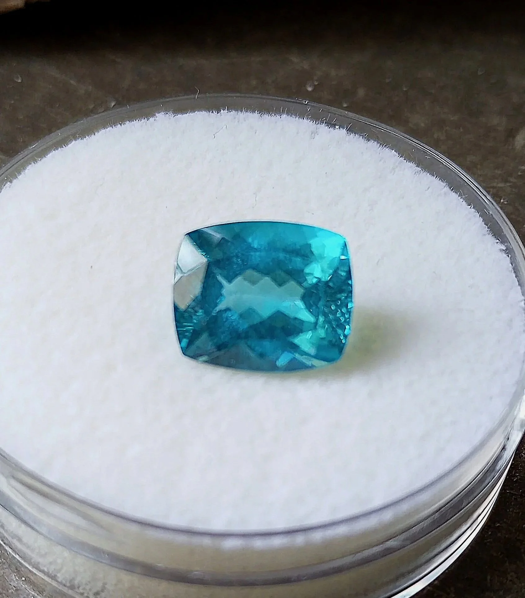 Genuine Neon Blue Apatite 6ct from TheCoveAtFoxHollow.com