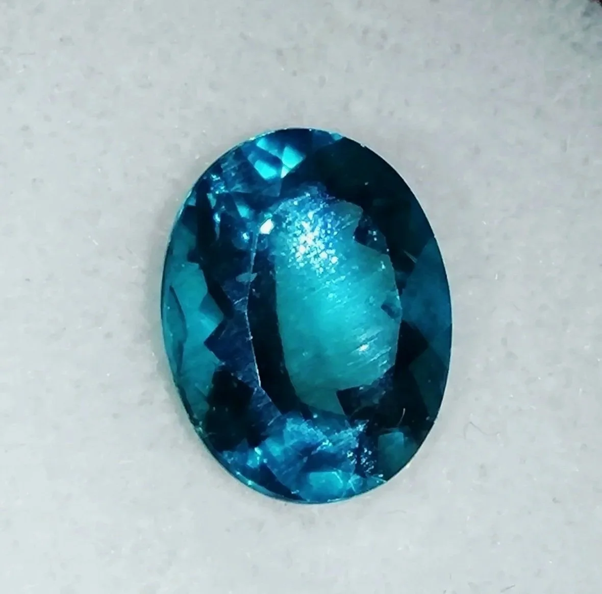 Genuine Neon Blue Apatite 6.74ct from TheCoveAtFoxHollow.com