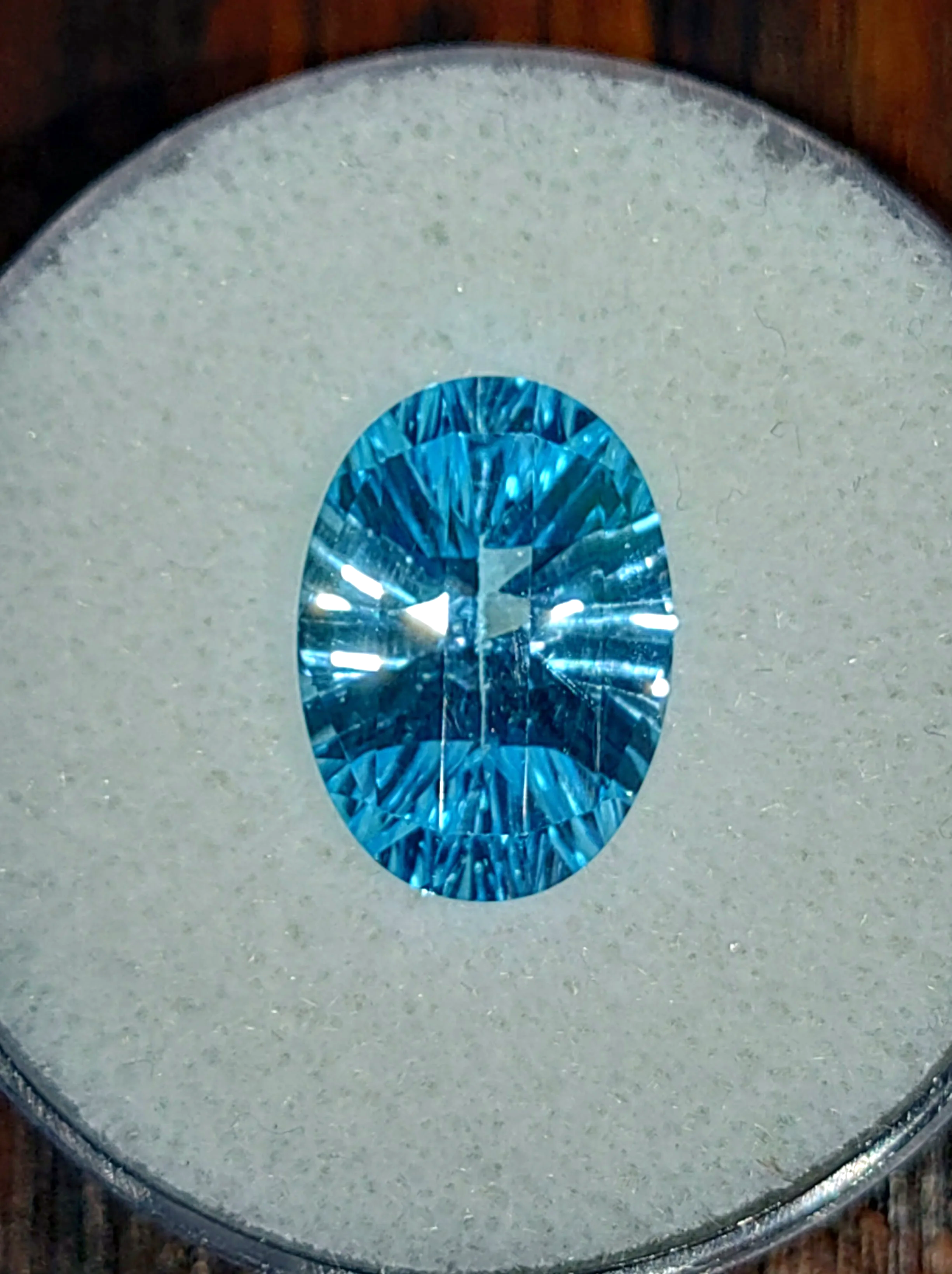 Genuine Swiss Blue Topaz 6.71ct from TheCoveAtFoxHollow.com