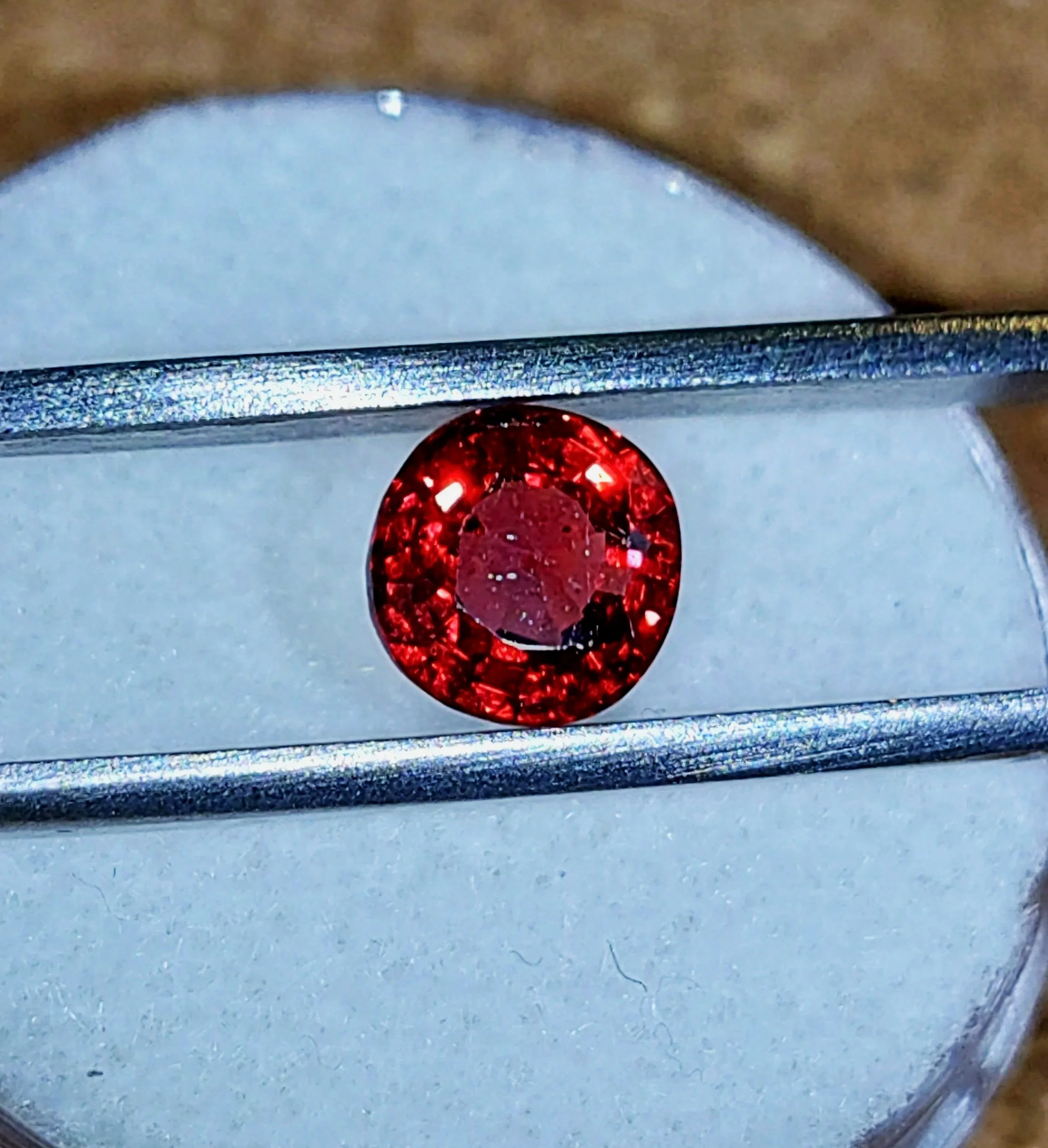 Genuine Red Burmese Spinel 1.09ct from TheCoveAtFoxHollow.com