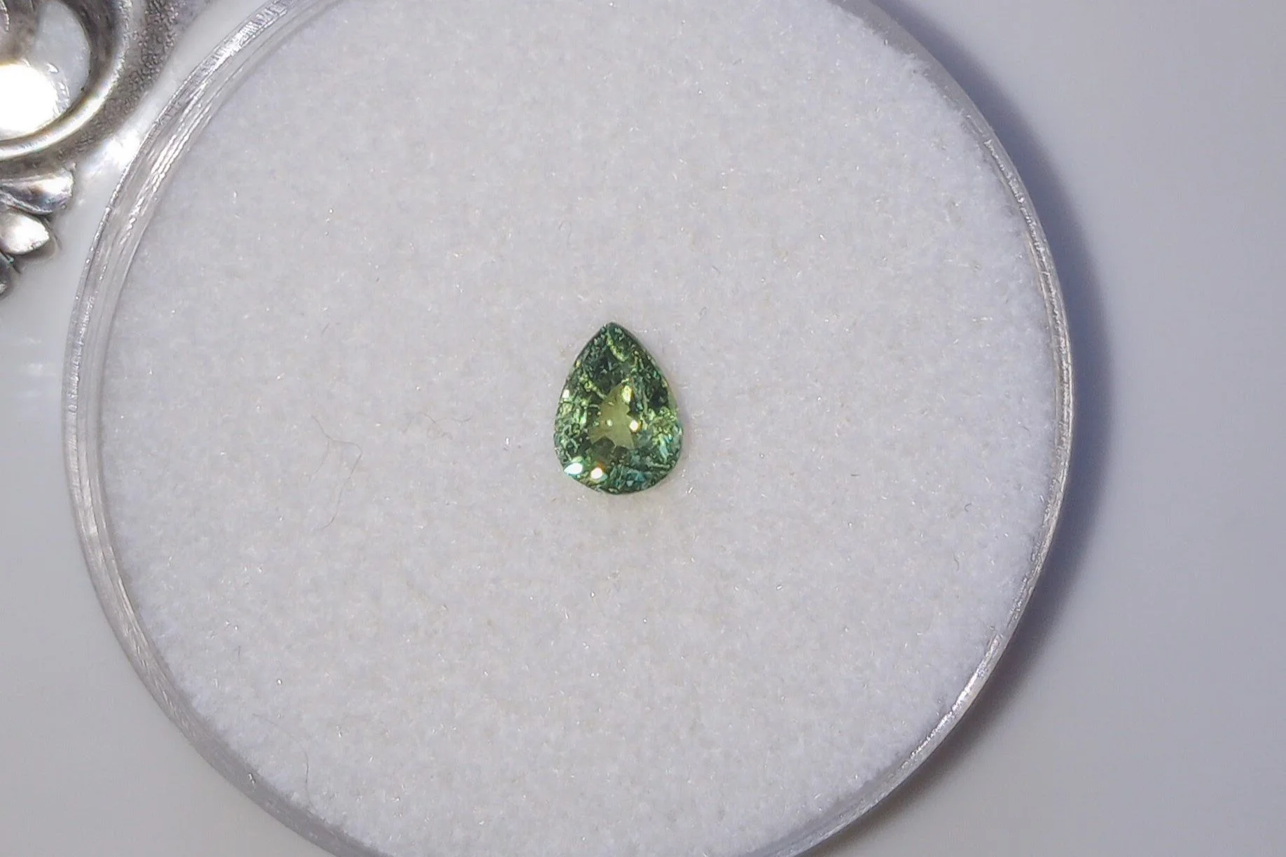 Genuine Green Dragon Mine Precious Demantoid Garnet .67ct from TheCoveAtFoxHollow.com