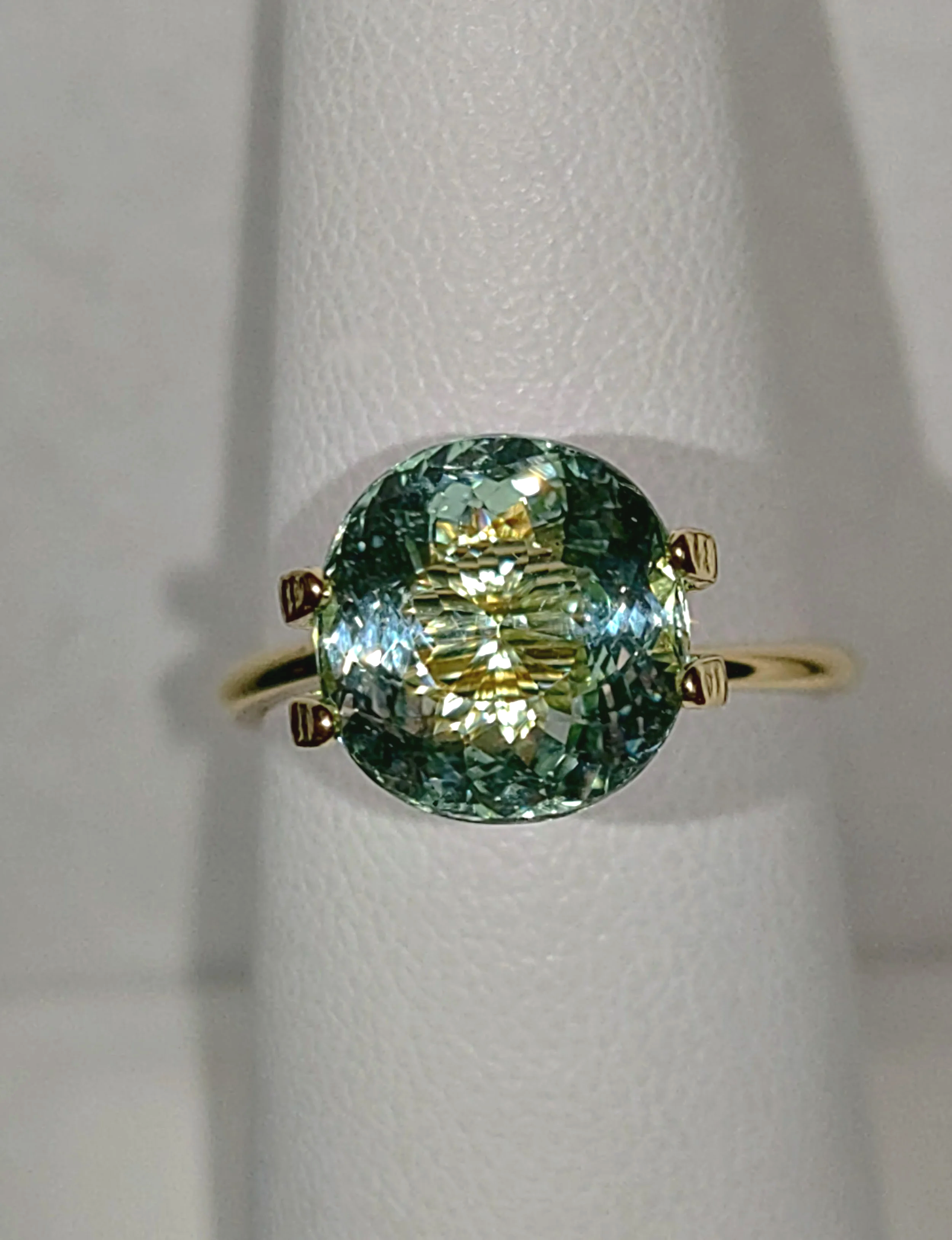 GIA Certified Genuine Neon Seafoam Titanium Tourmaline 3.81ct from TheCoveAtFoxHollow.com