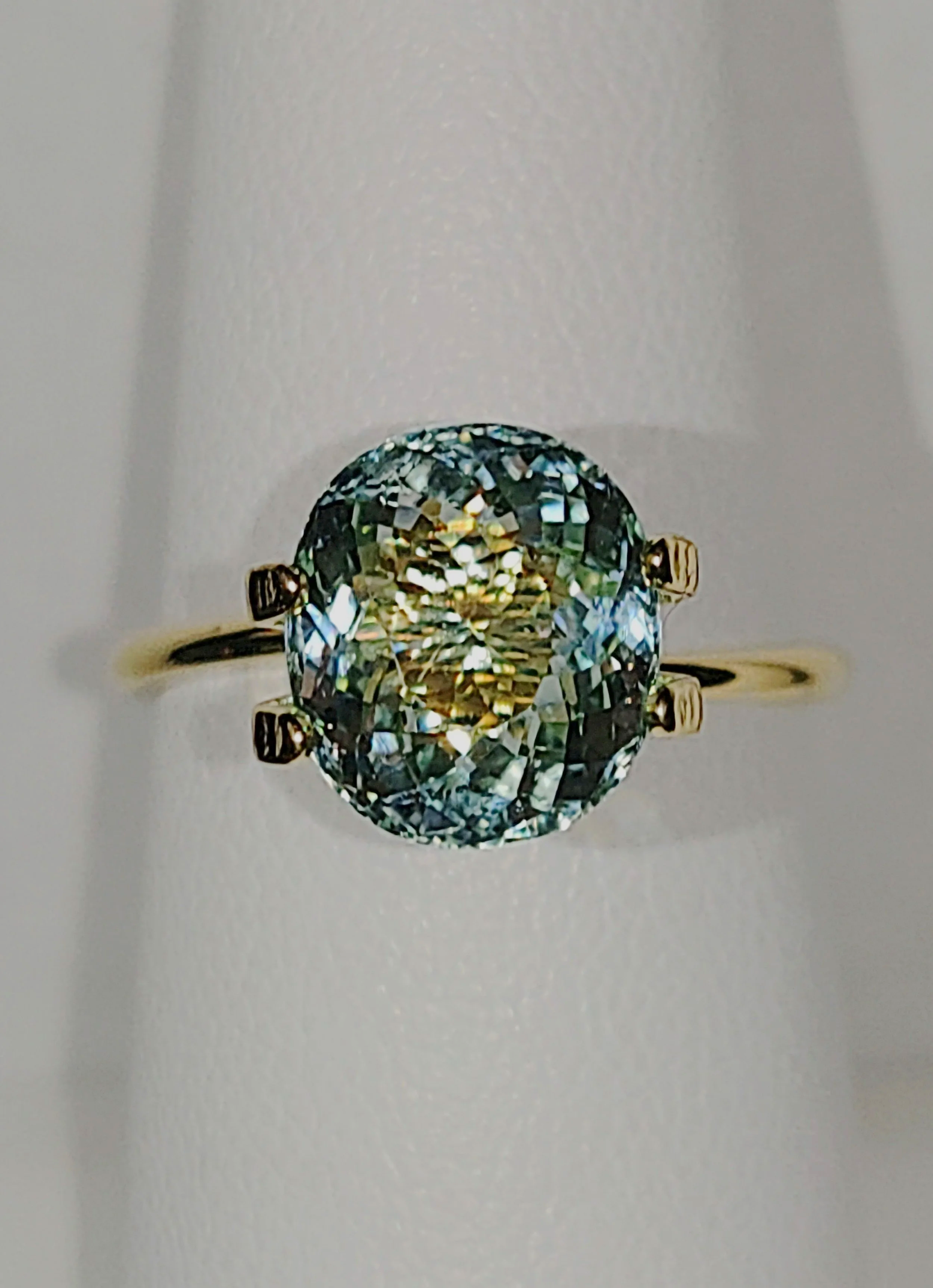 Genuine Neon Aqua Blue Titanium Tourmaline 2.94ct - TheCoveAtFoxHollow.com