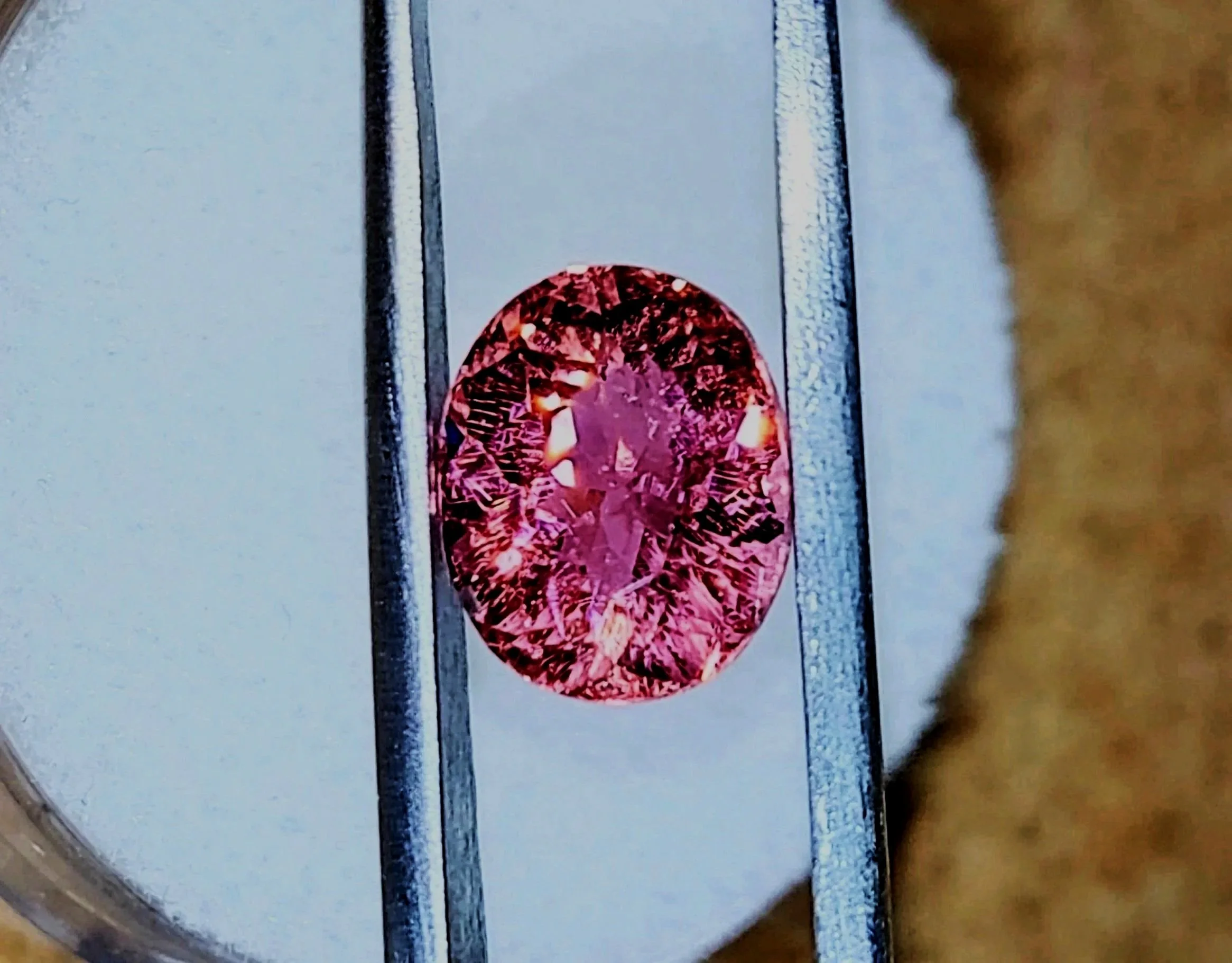 Genuine Neon Hot Pink Titanium Tourmaline 2.58ct TheCoveAtFoxHollow.com