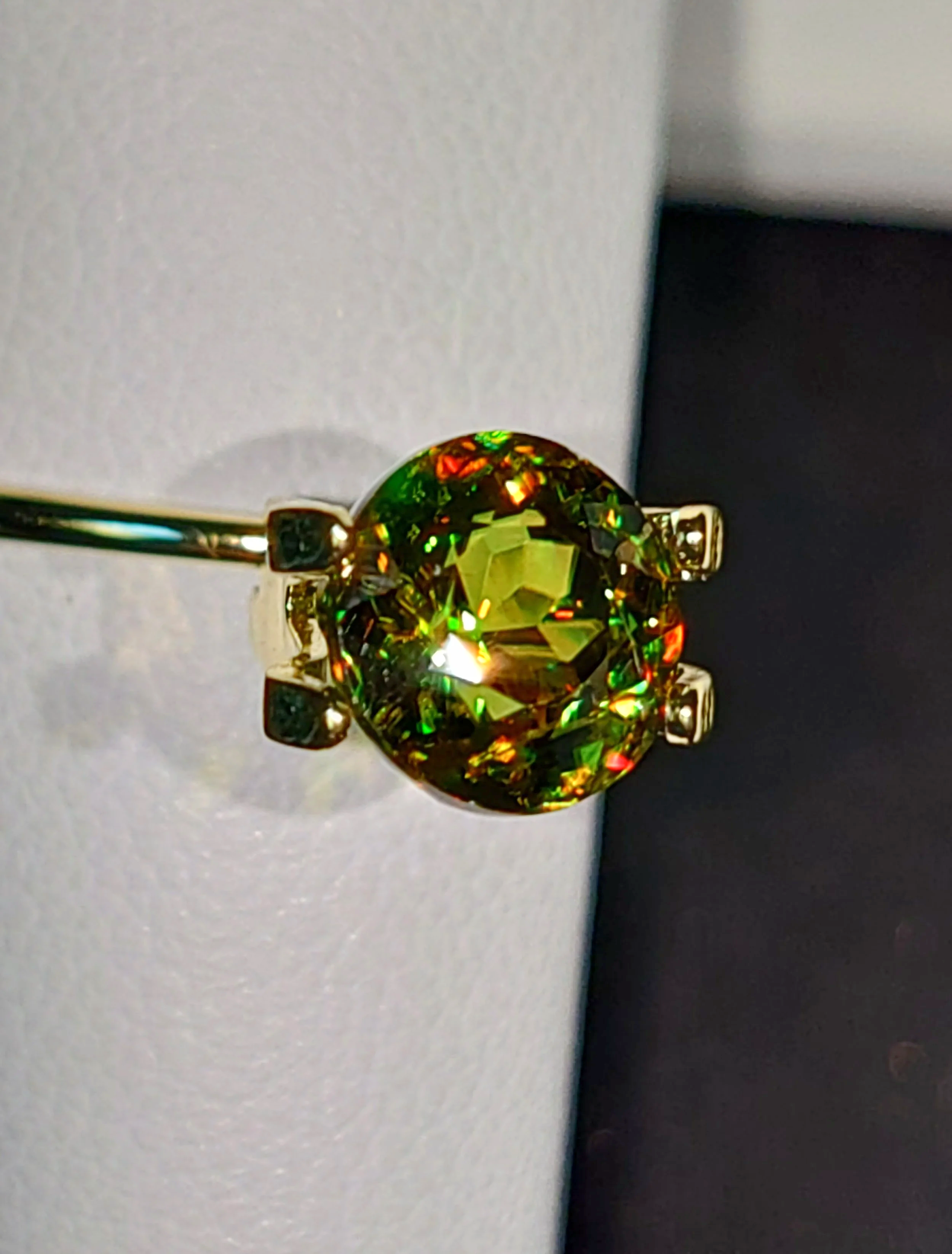 Genuine Color Change Sphene 2ct from TheCoveAtFoxHollow.com