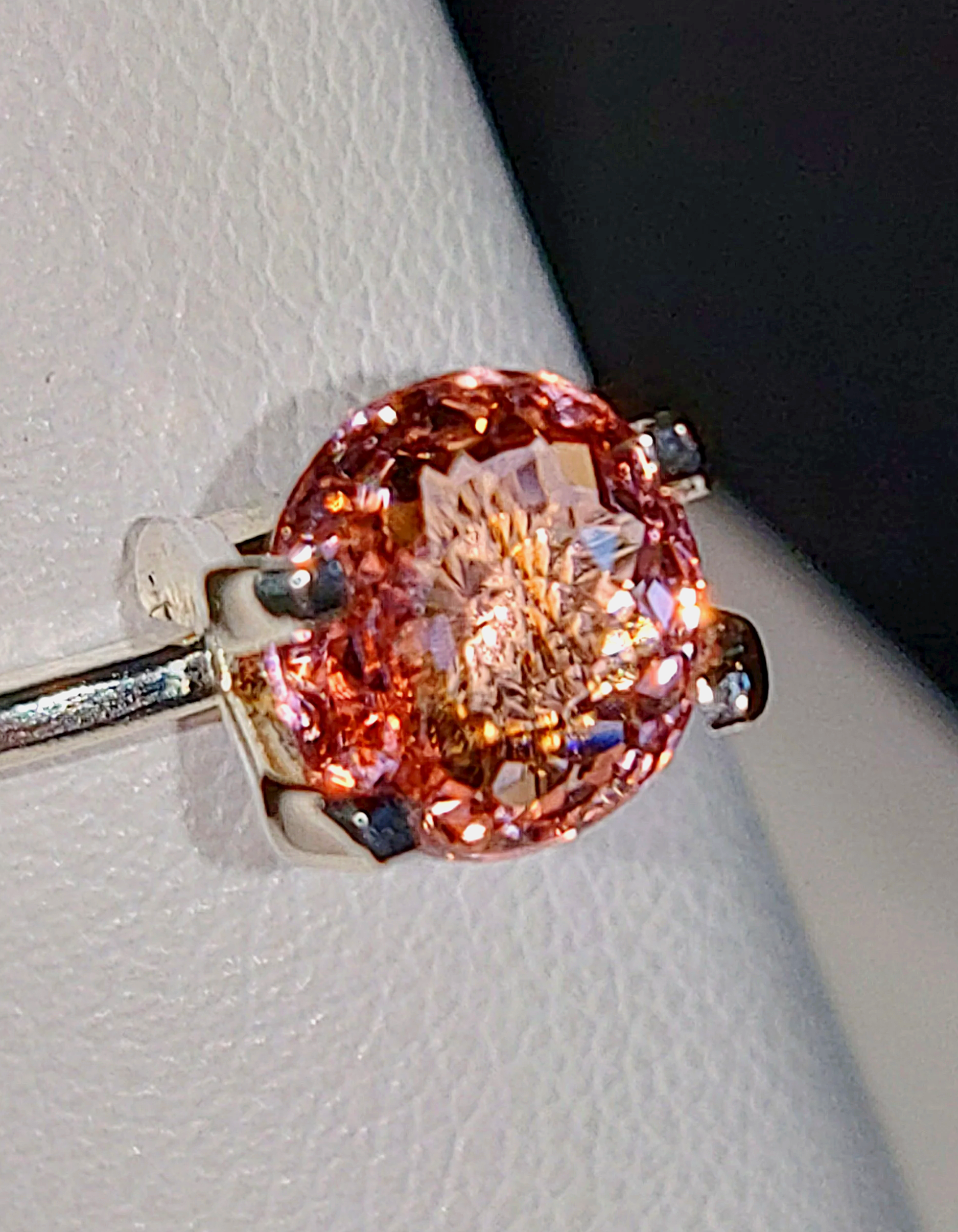 Neon Orange Pink Titanium Tourmaline 1.43ct