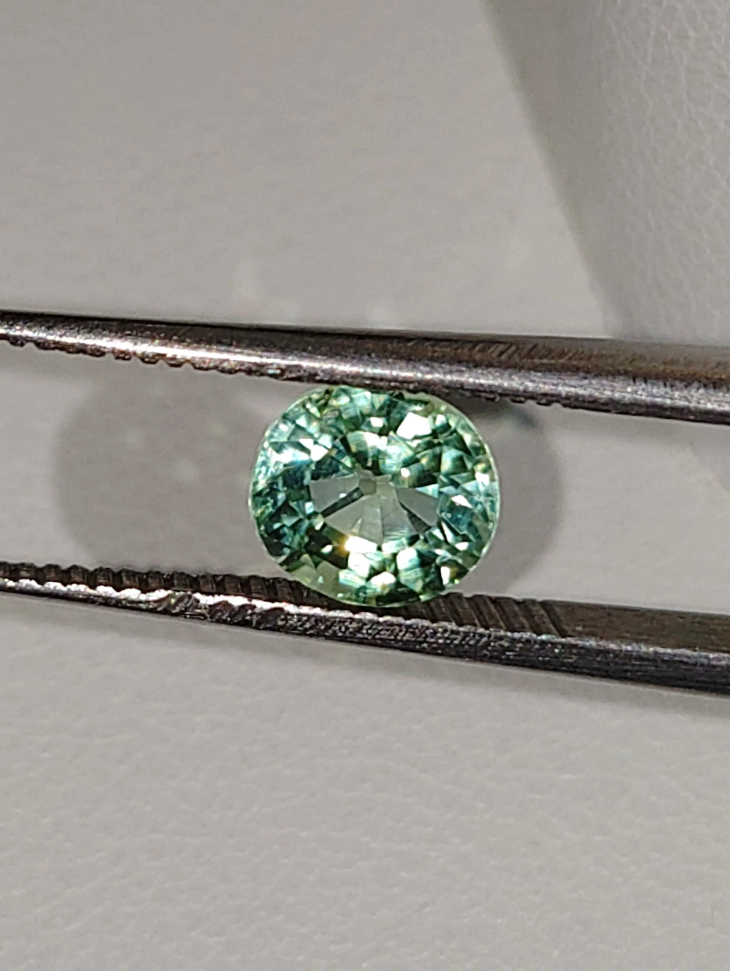 Genuine Neon Green Blue Titanium Tourmaline .96ct from TheCoveAtFoxHollow.com