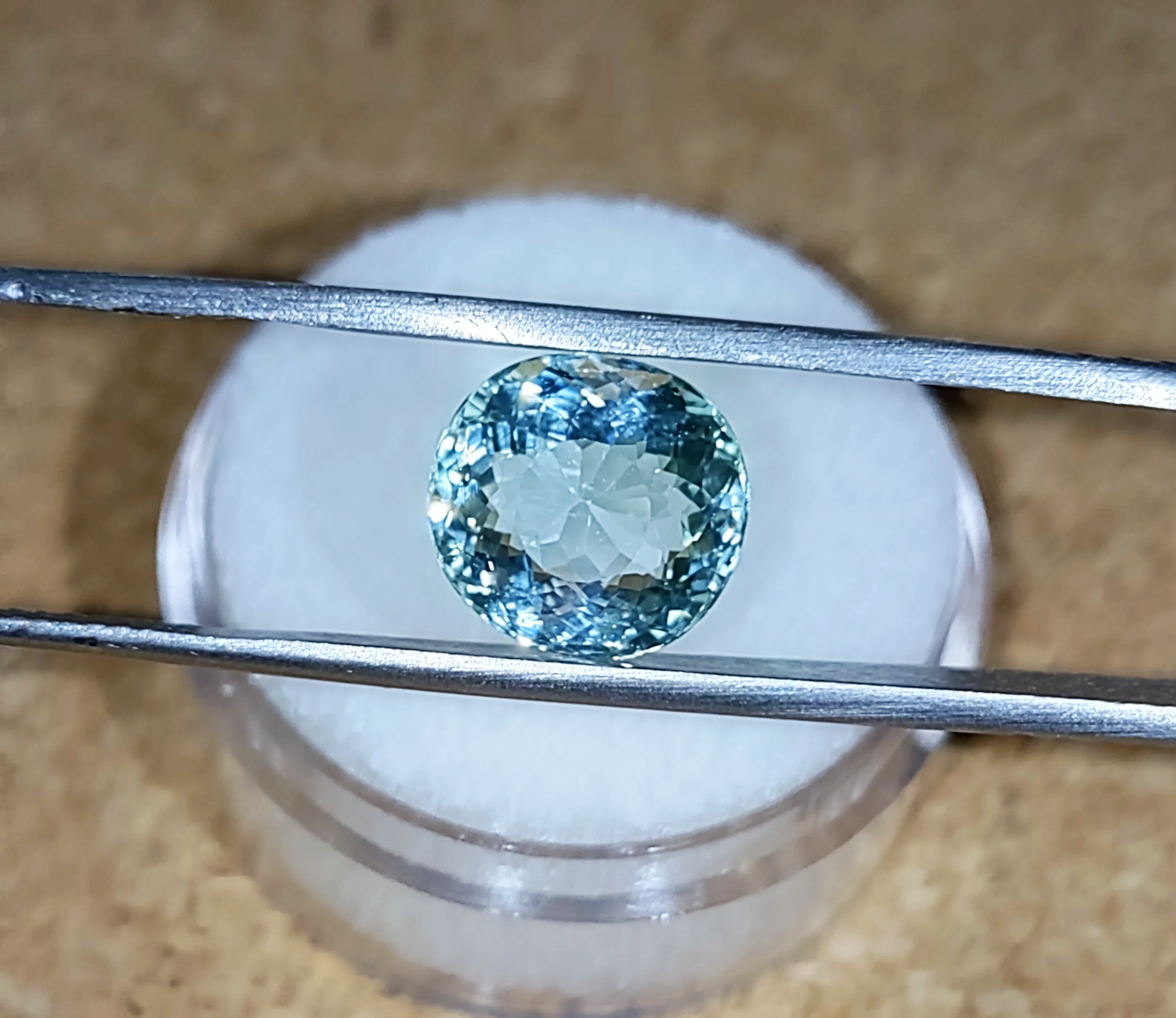 GIA Certified Genuine Neon Seafoam Titanium Tourmaline 3.81ct from TheCoveAtFoxHollow.com