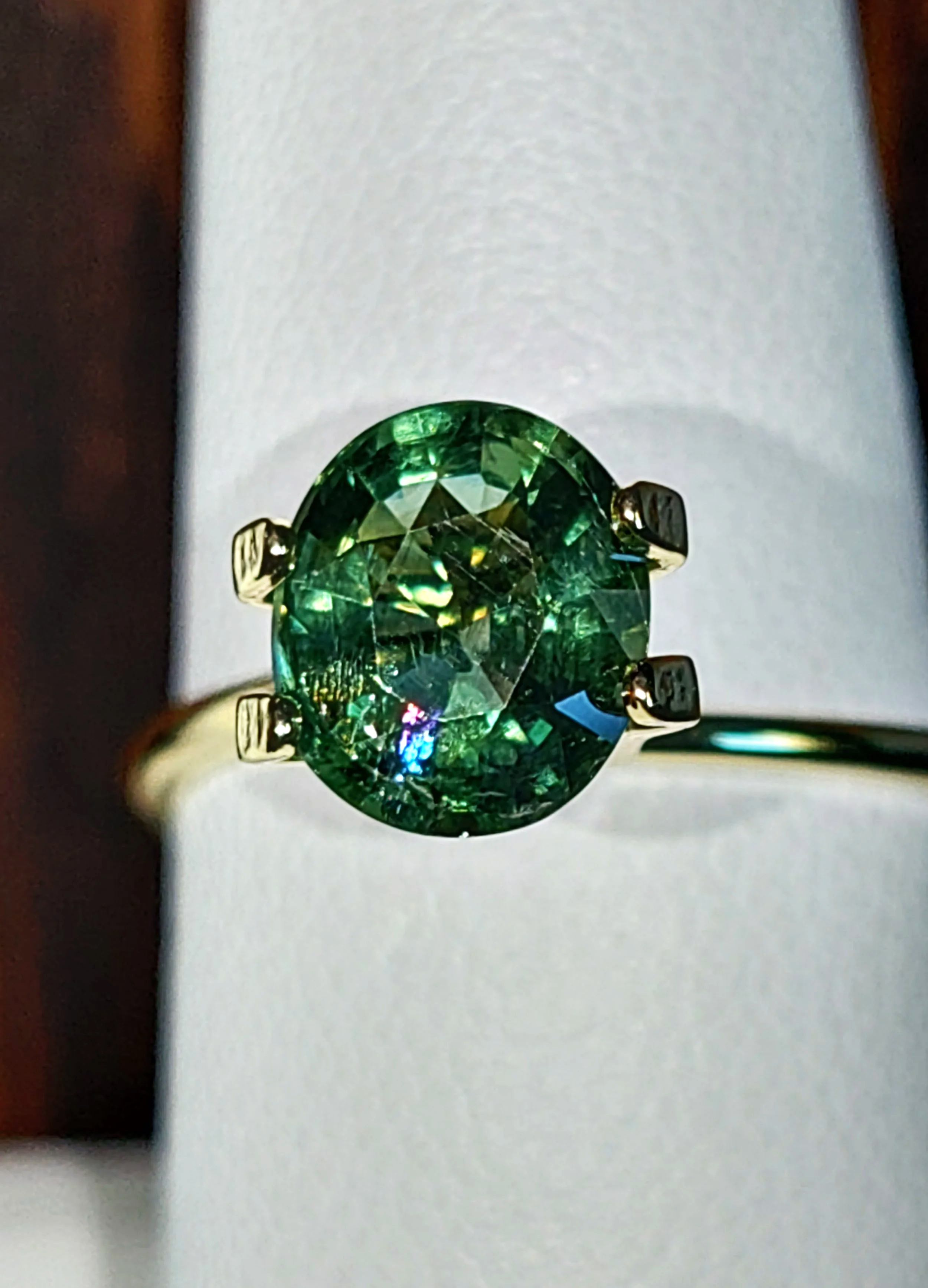 Genuine Unheated Green Apatite 1.70ct from TheCoveAtFoxHollow.com