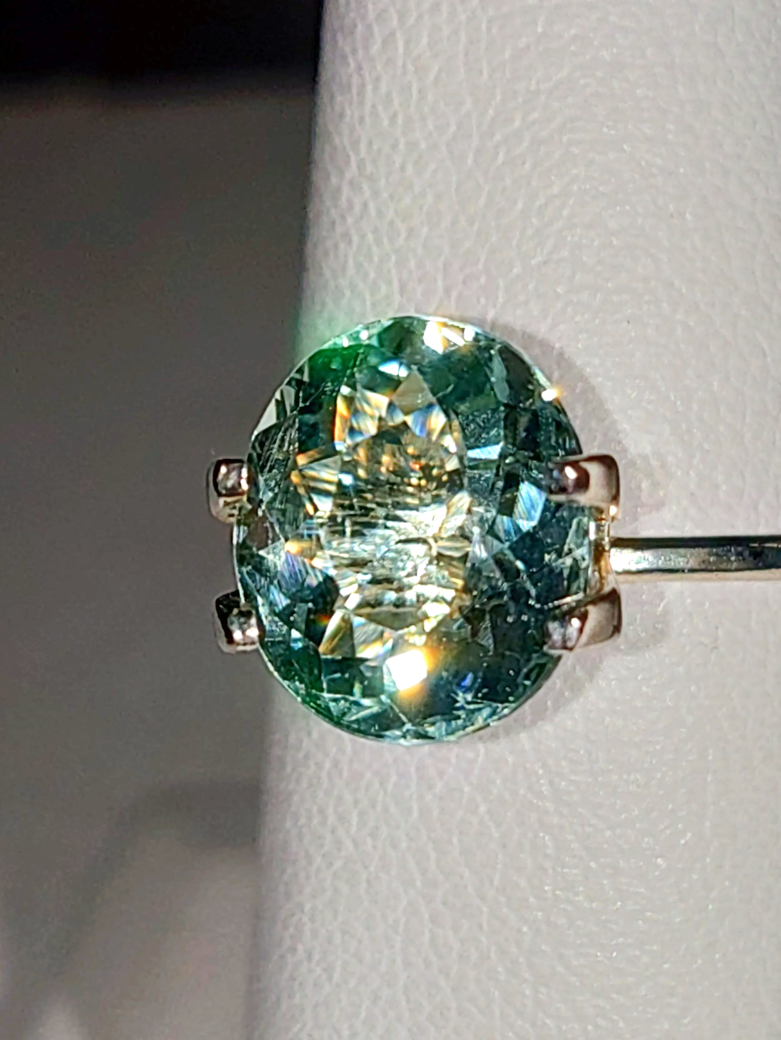 Genuine Neon Seafoam Titanium Tourmaline 3.18ct from TheCoveAtFoxHollow.com