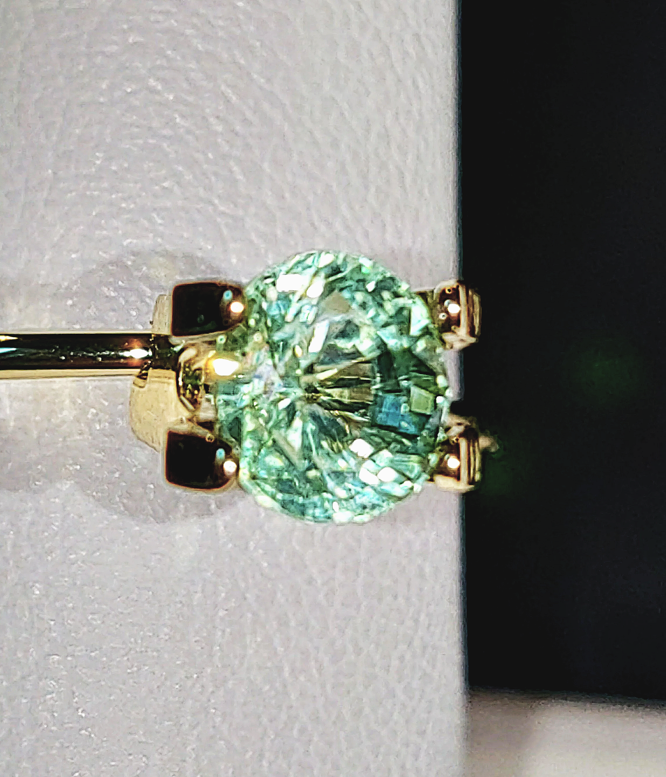 Genuine Neon Green Blue Titanium Tourmaline .96ct from TheCoveAtFoxHollow.com