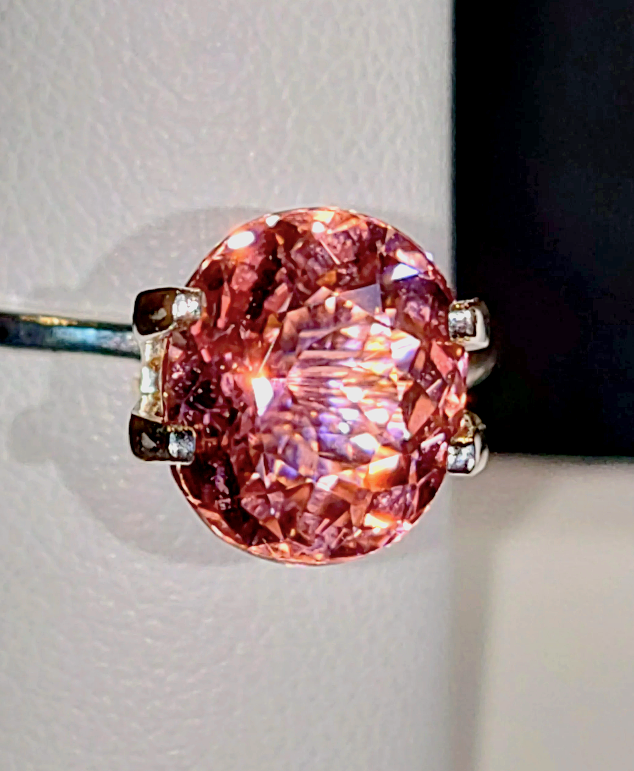 Neon Pink Titanium Tourmaline 3ct