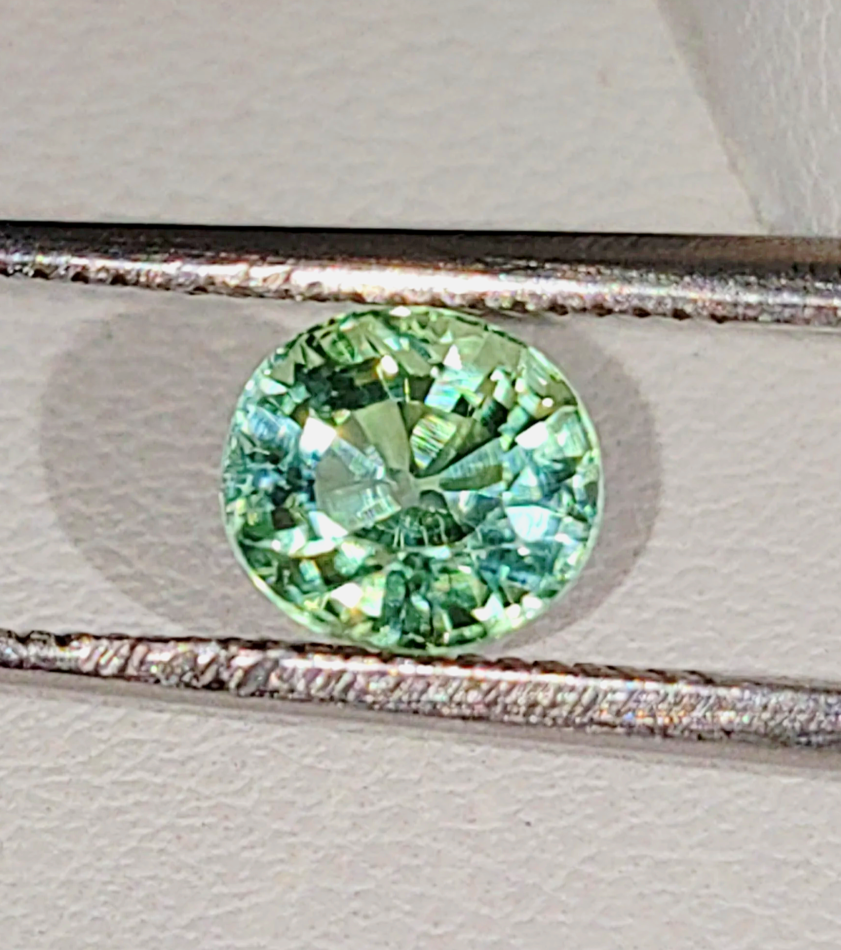 Genuine Neon Green Blue Titanium Tourmaline .96ct from TheCoveAtFoxHollow.com
