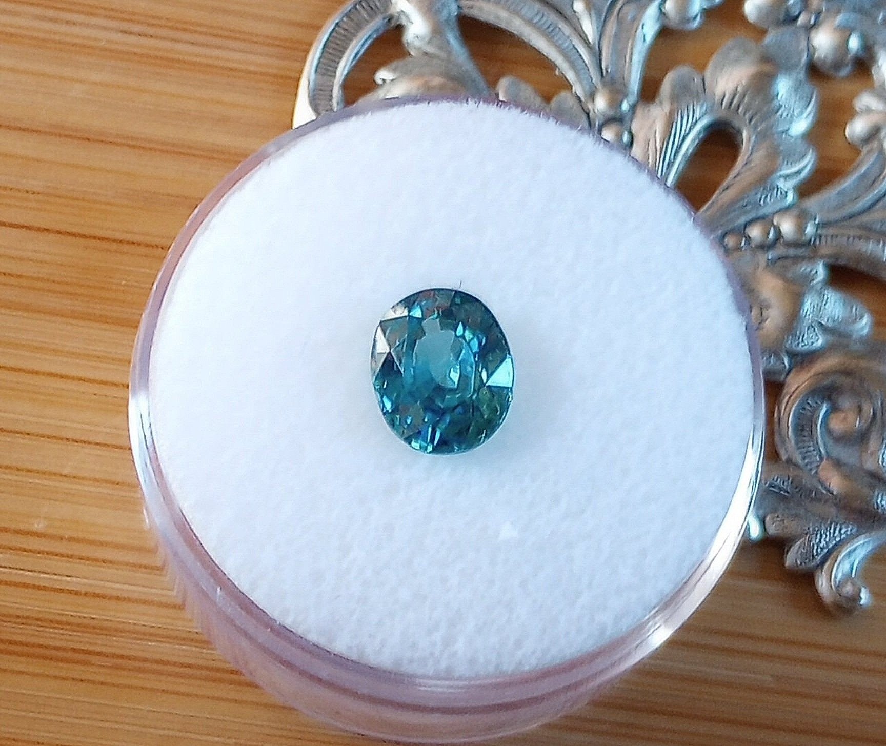 Genuine Blue Zircon 3.64ct from thecoveatfoxhollow.com