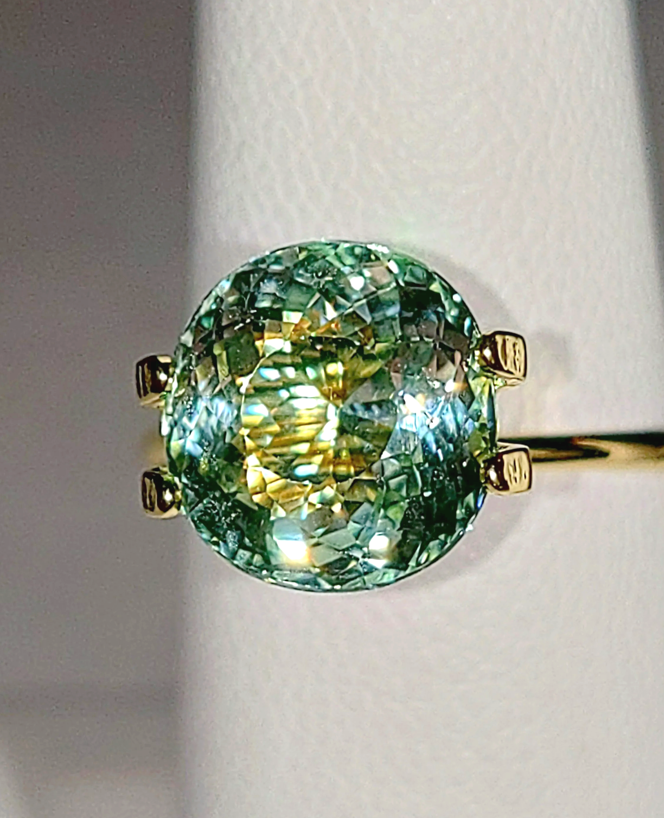GIA Certified Genuine Neon Seafoam Titanium Tourmaline 3.81ct TheCoveAtFoxHollow.com