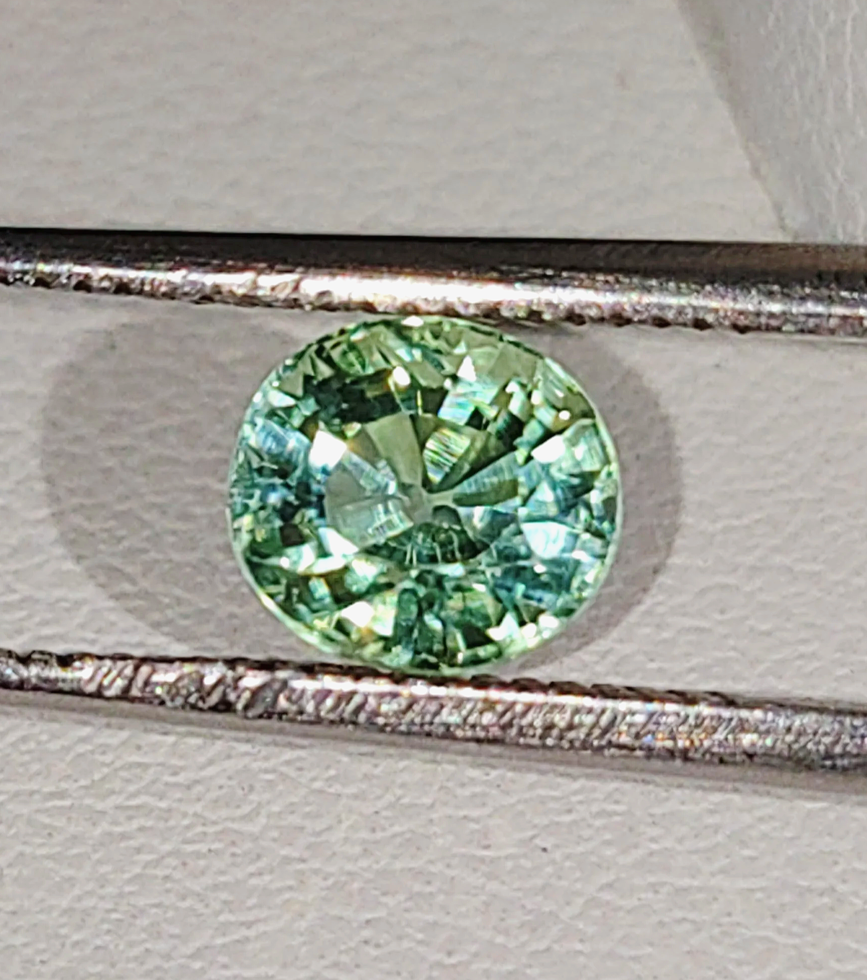 Genuine Neon Green Blue Titanium Tourmaline .96ct from TheCoveAtFoxHollow.com