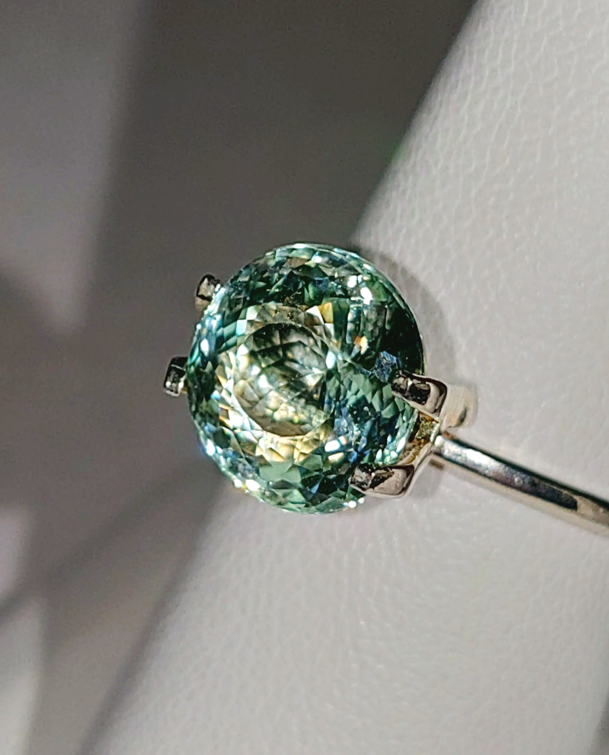 Genuine Neon Seafoam Titanium Tourmaline 3.18ct from TheCoveAtFoxHollow.com