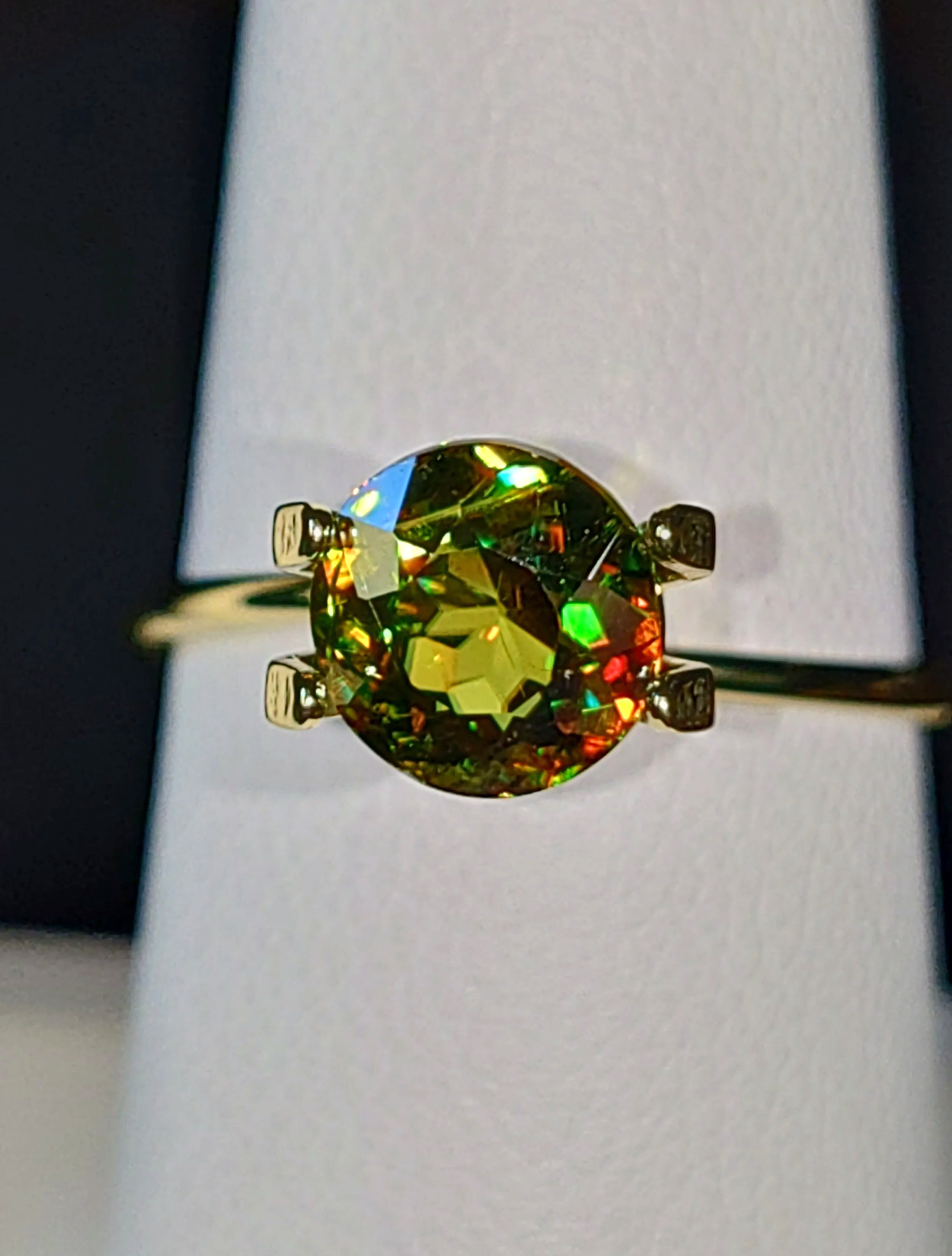 Genuine Color Change Sphene 2ct from TheCoveAtFoxHollow.com