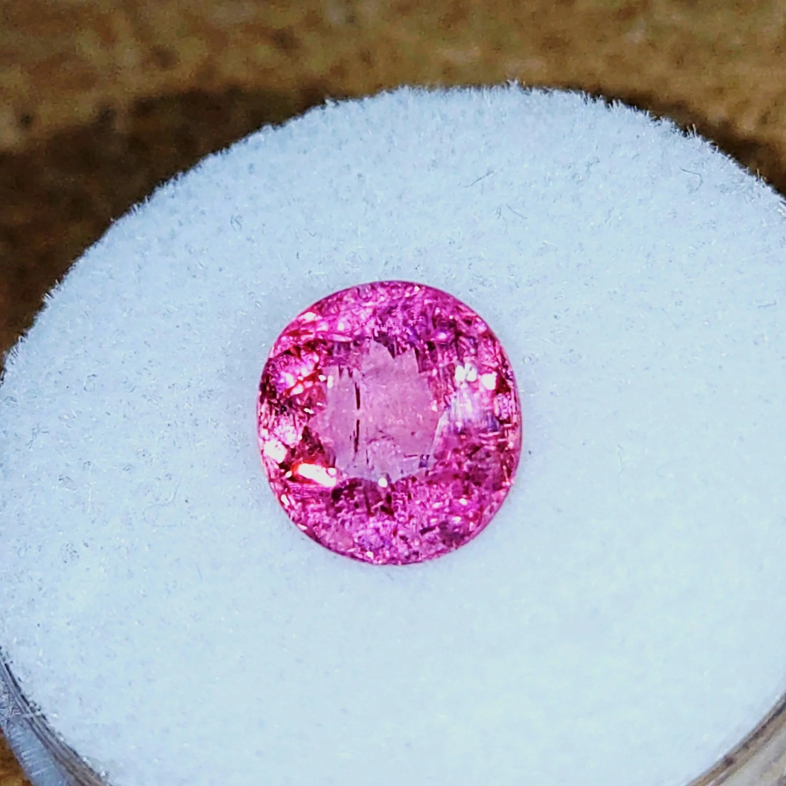 Genuine Neon Fuchsia Titanium Tourmaline 2.53ct from TheCoveAtFoxHollow.com